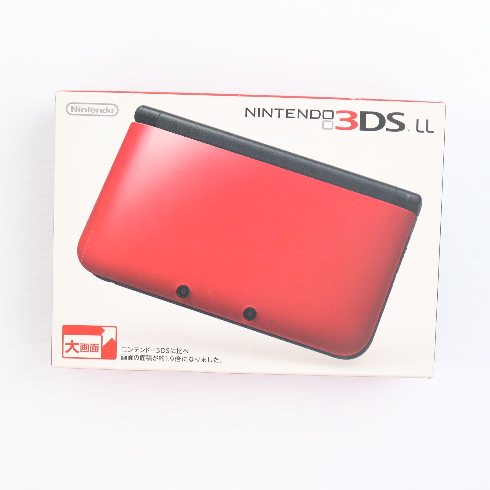 【中古即納】[3DS] (本体) ニンテンドー3DS LL レッド×ブラック 任天堂(SPR-S-RKAA)(20120728)