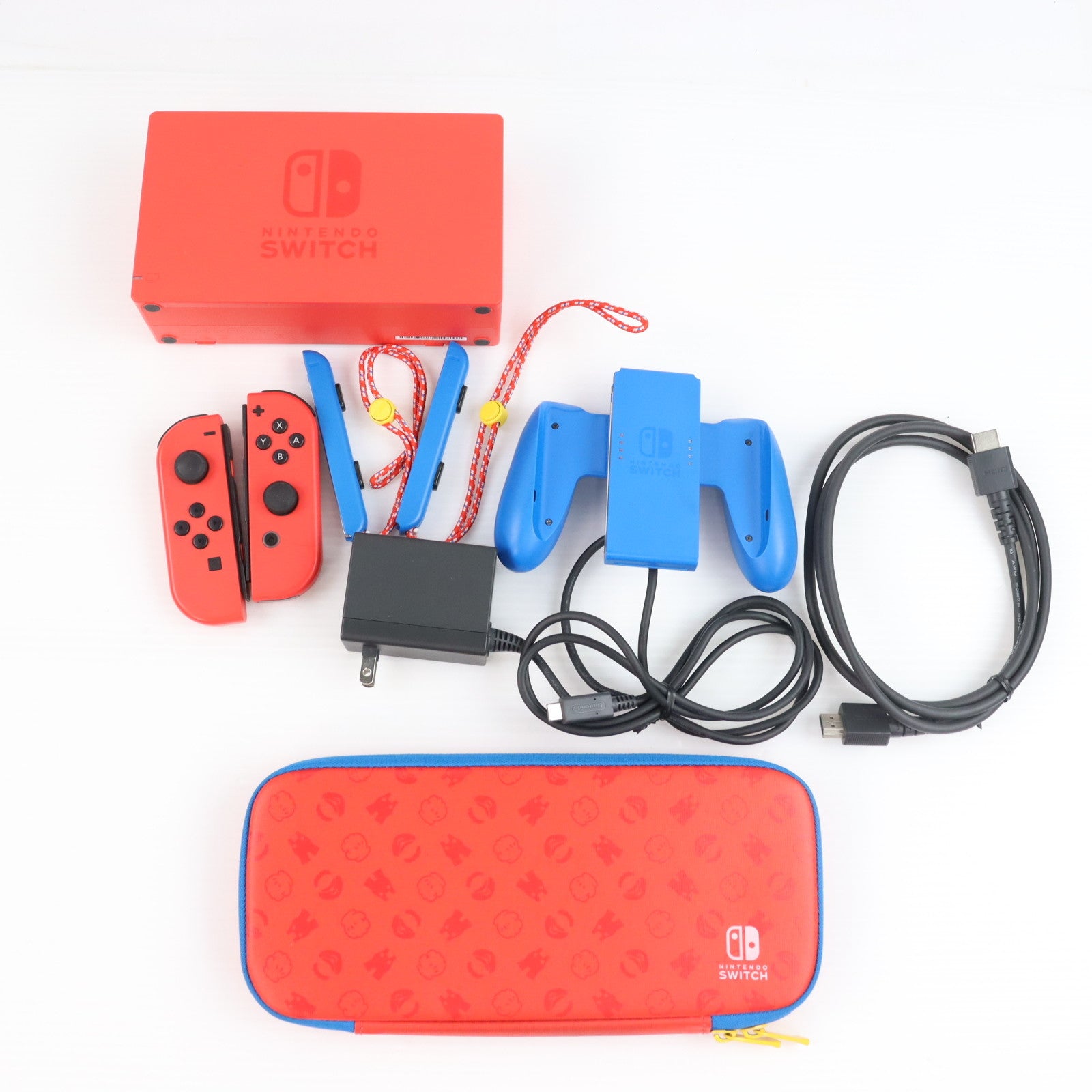 【中古即納】[Switch] (本体) Nintendo Switch(ニンテンドースイッチ) マリオレッド×ブルー セット 任天堂(HAD-S-RAAAF)(20210212)