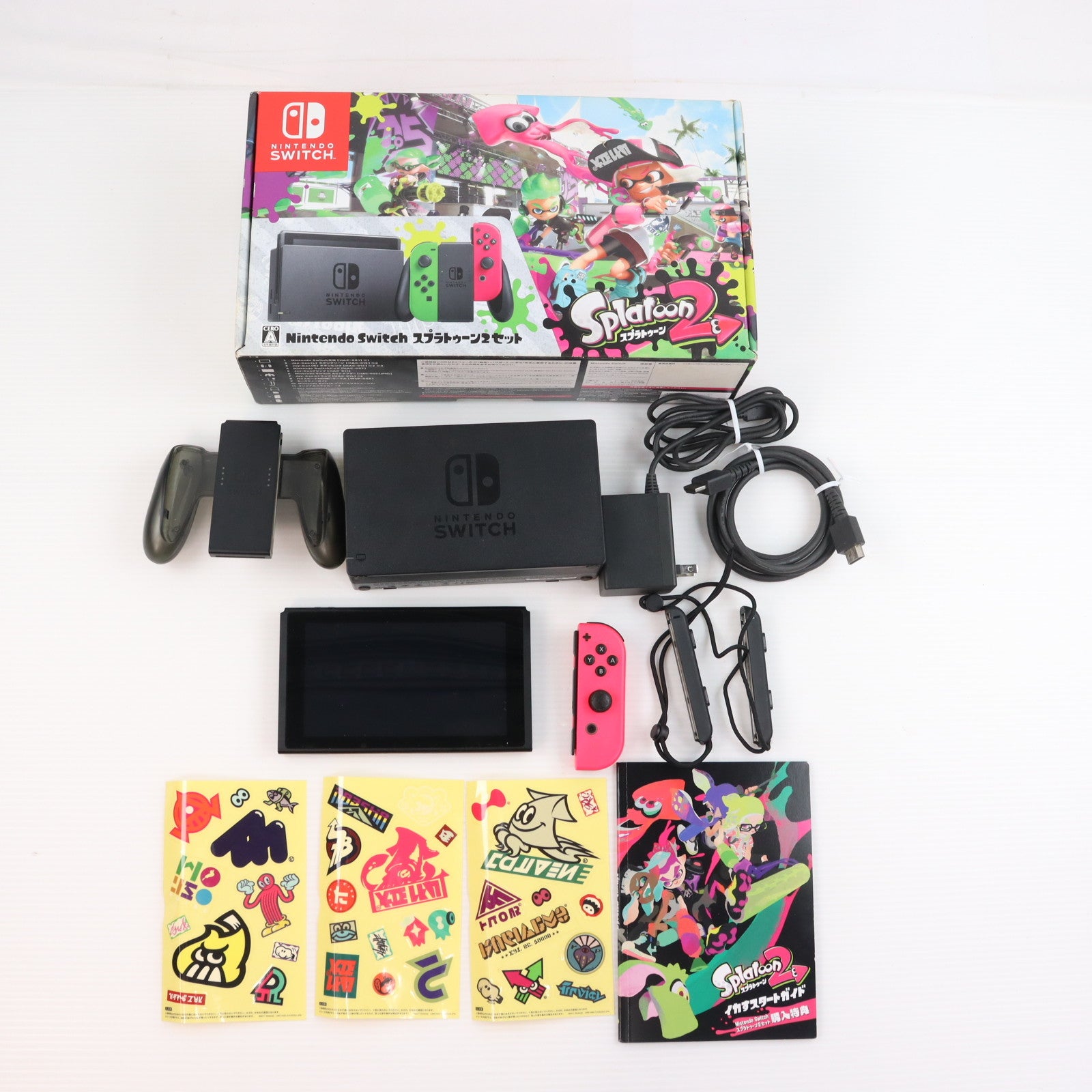【中古即納】[Switch] (本体) Nintendo Switch(ニンテンドースイッチ) スプラトゥーン2セット 任天堂(HAC-S-KACEA)(20170721)