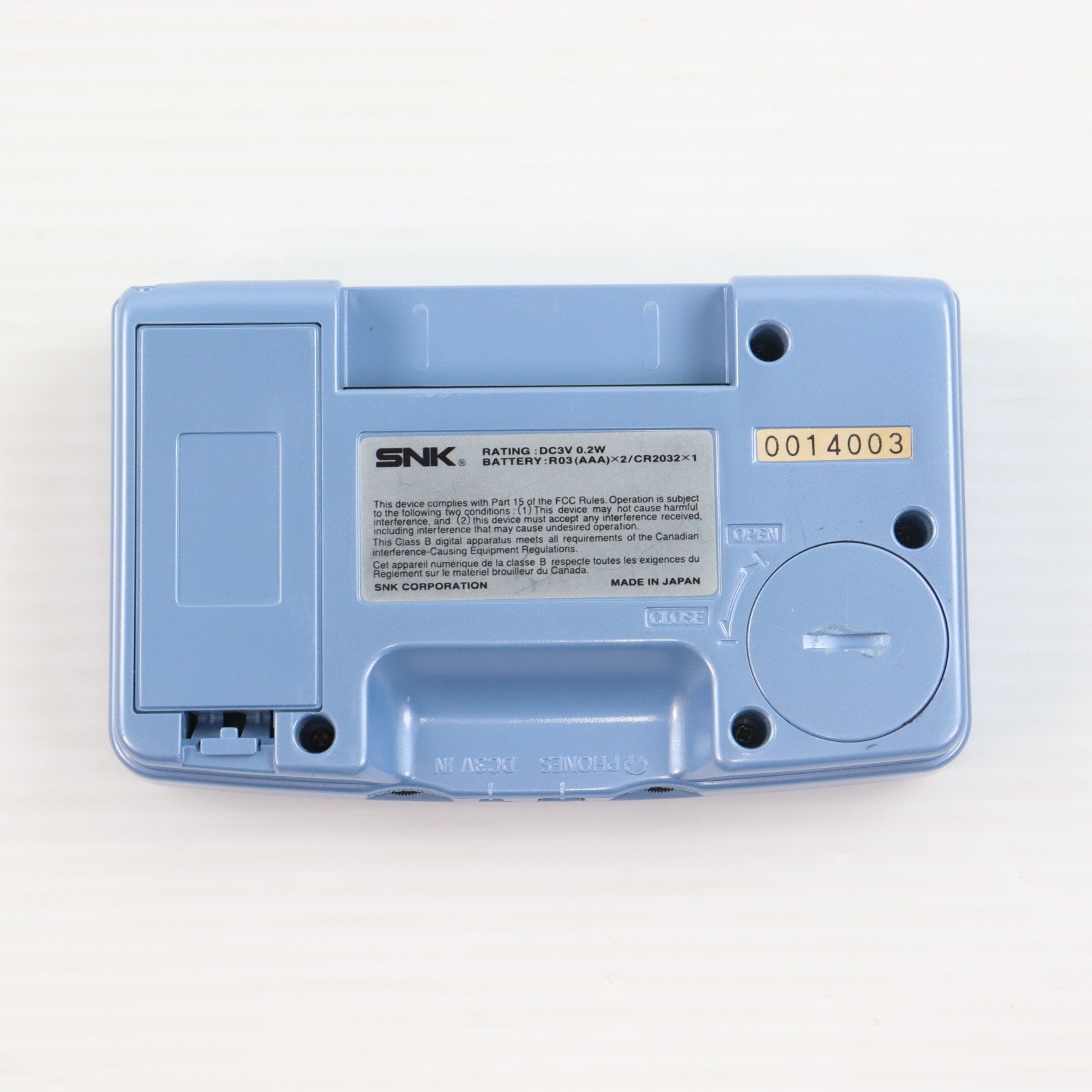 【中古即納】[NGP] (本体) NEOGEO POCKET(ネオジオポケット) プラチナブルー SNK(エスエヌケイ)(NEOP11010)(19981028)