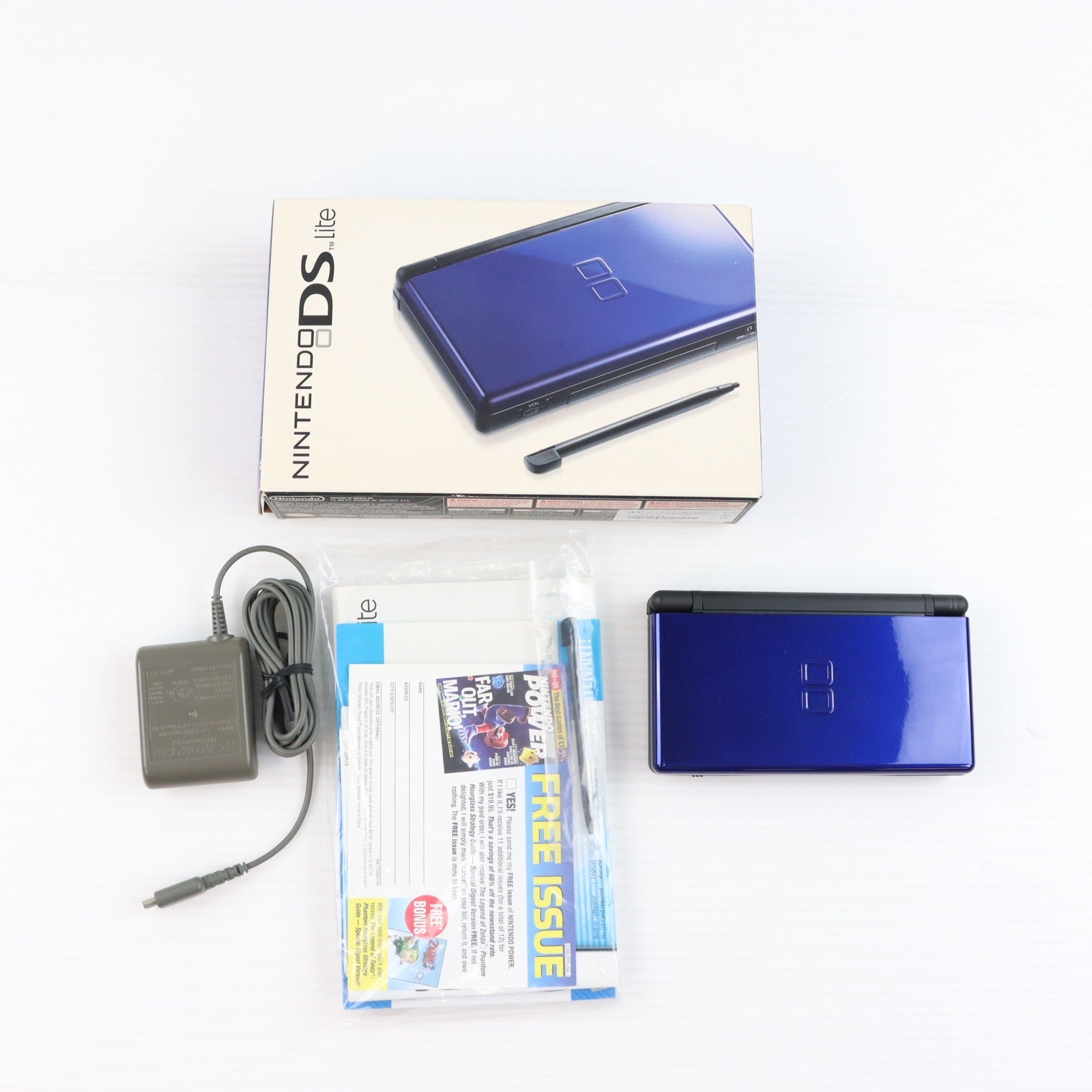 【中古即納】[NDS] (本体) ニンテンドーDS Lite(ライト) コバルト/ブラック(北米版) 任天堂(USG-S-BMKB-USZ)(20080210)