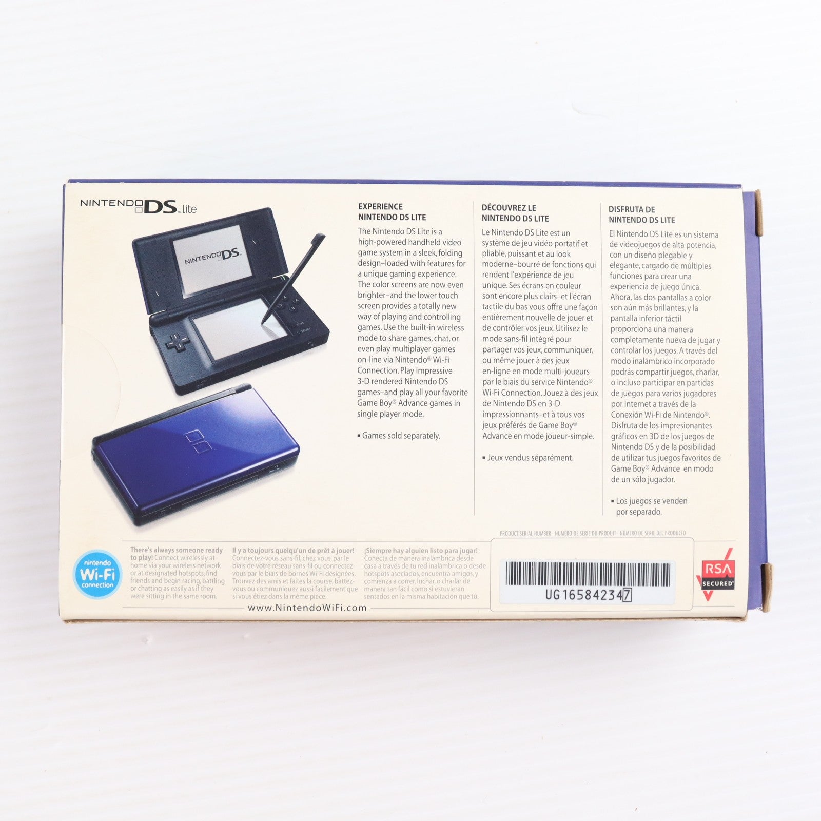 【中古即納】[NDS] (本体) ニンテンドーDS Lite(ライト) コバルト/ブラック(北米版) 任天堂(USG-S-BMKB-USZ)(20080210)