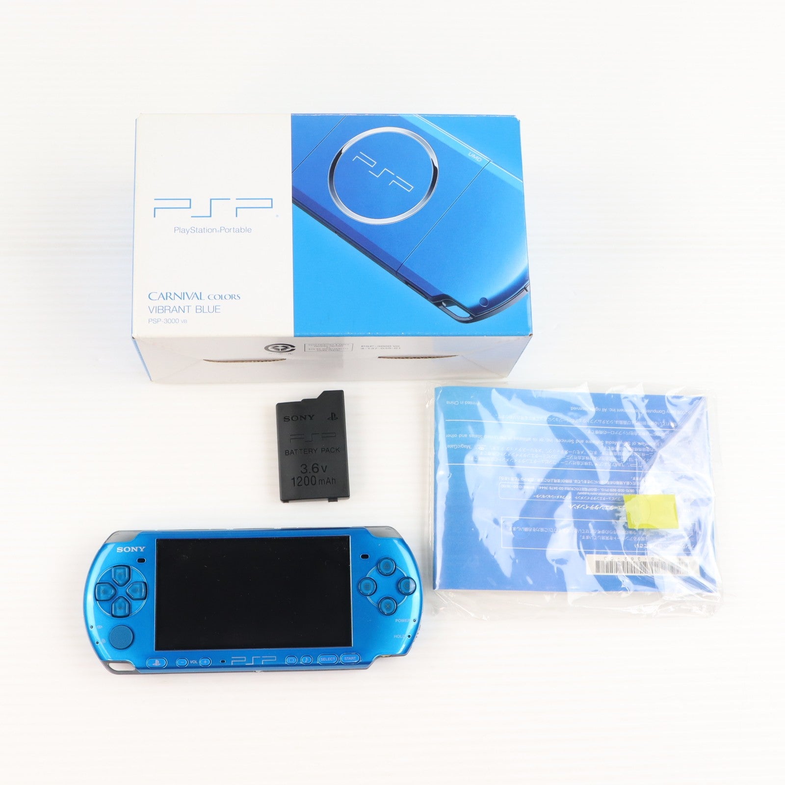 【中古即納】[PSP] (本体) PlayStation Portable(プレイステーション・ポータブル) バイブラント・ブルー SCE(PSP-3000VB)(20090305)