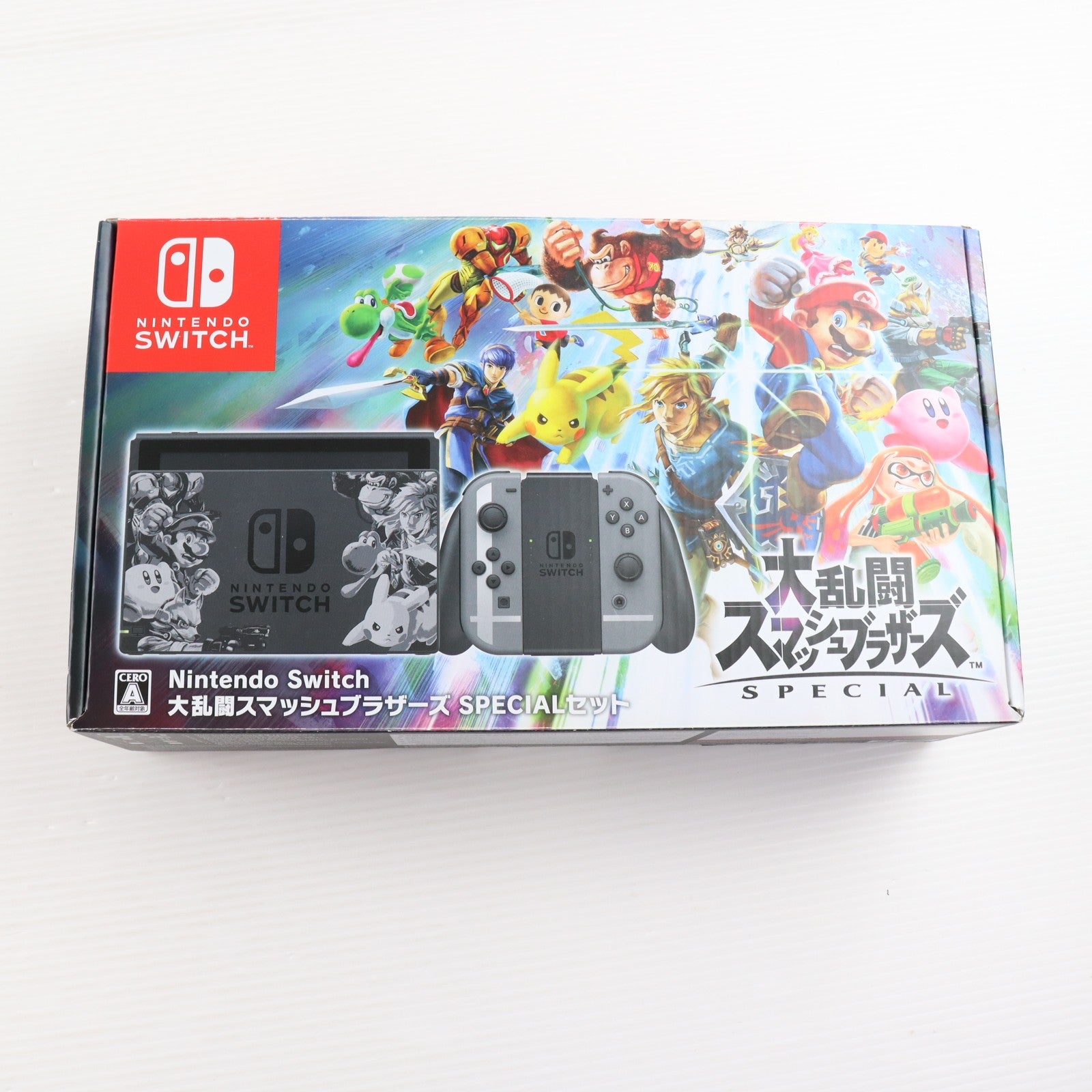 【中古即納】[Switch] (本体) Nintendo Switch(ニンテンドースイッチ) 大乱闘スマッシュブラザーズ SPECIALセット(スペシャルセット) 任天堂(HAC-S-KAELJ)(20181116)
