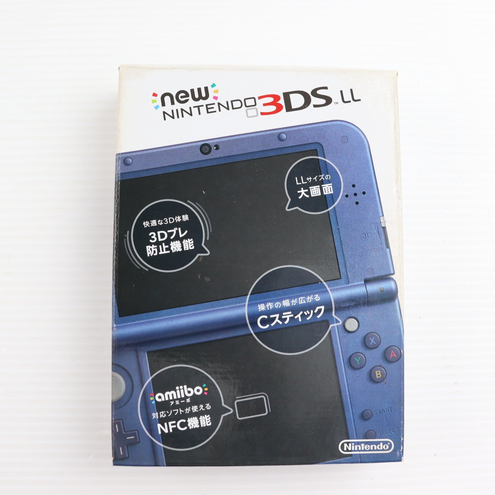 【中古即納】[3DS] (本体) Newニンテンドー3DS LL メタリックブルー 任天堂(RED-S-BAAA)(20141011)