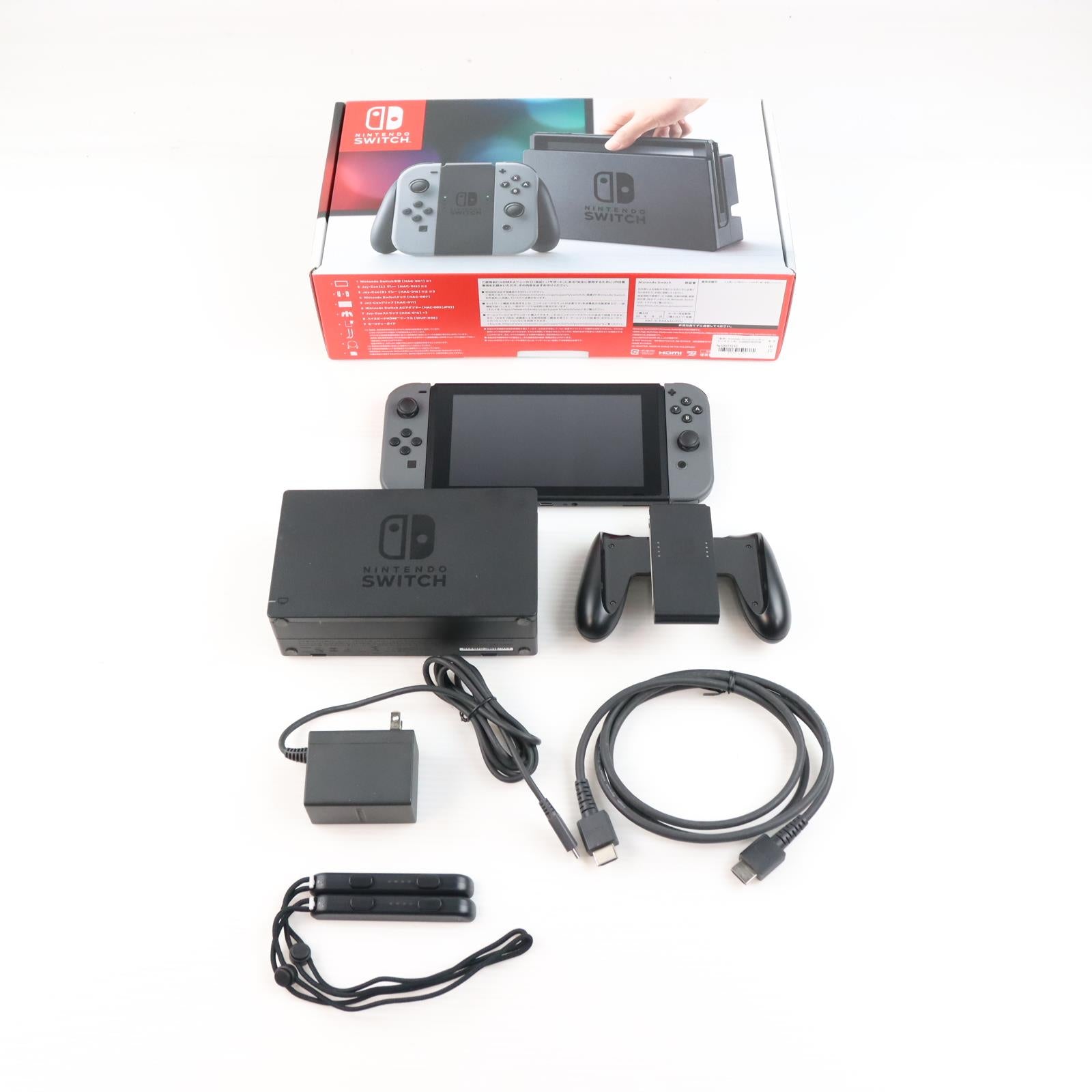 【中古即納】[Switch] (本体) Nintendo Switch(ニンテンドースイッチ) Joy-Con(L)/R グレー 任天堂(HAC-S-KAAAA)(20170303)