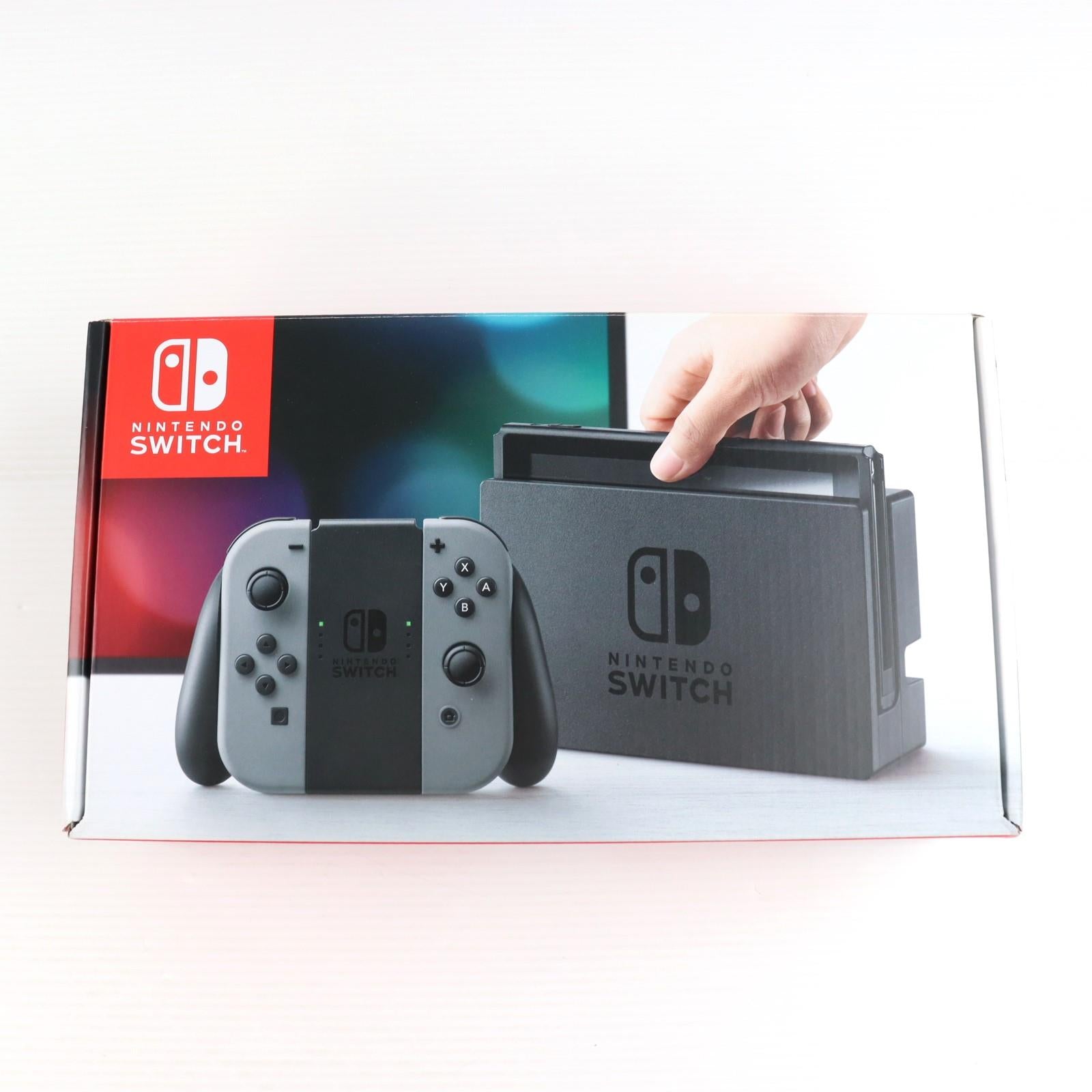 【中古即納】[Switch] (本体) Nintendo Switch(ニンテンドースイッチ) Joy-Con(L)/R グレー 任天堂(HAC-S-KAAAA)(20170303)