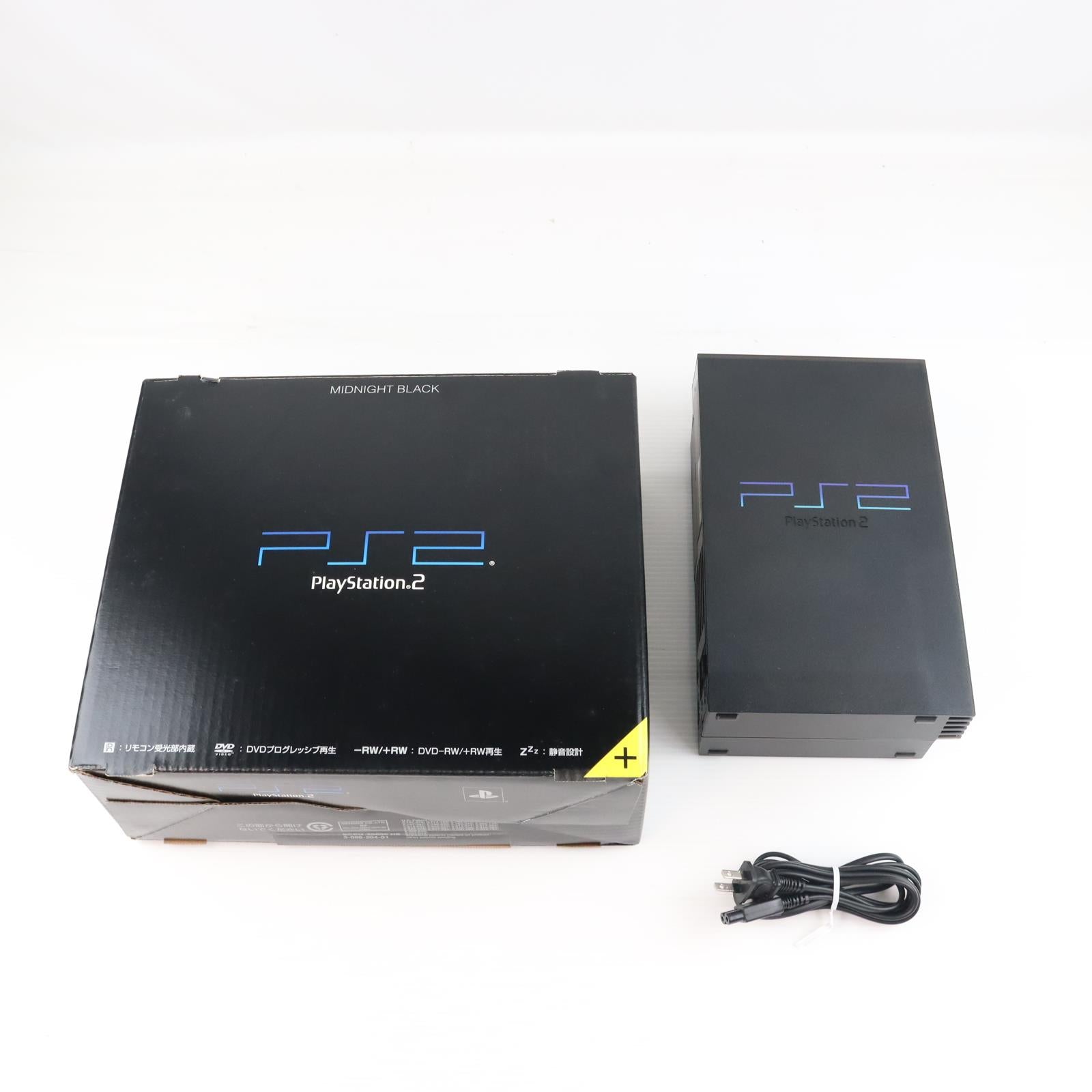 【中古即納】[PS2] (本体) PlayStation 2(プレイステーション2) ミッドナイト・ブラック SCE(SCPH-50000NB)(20031113)
