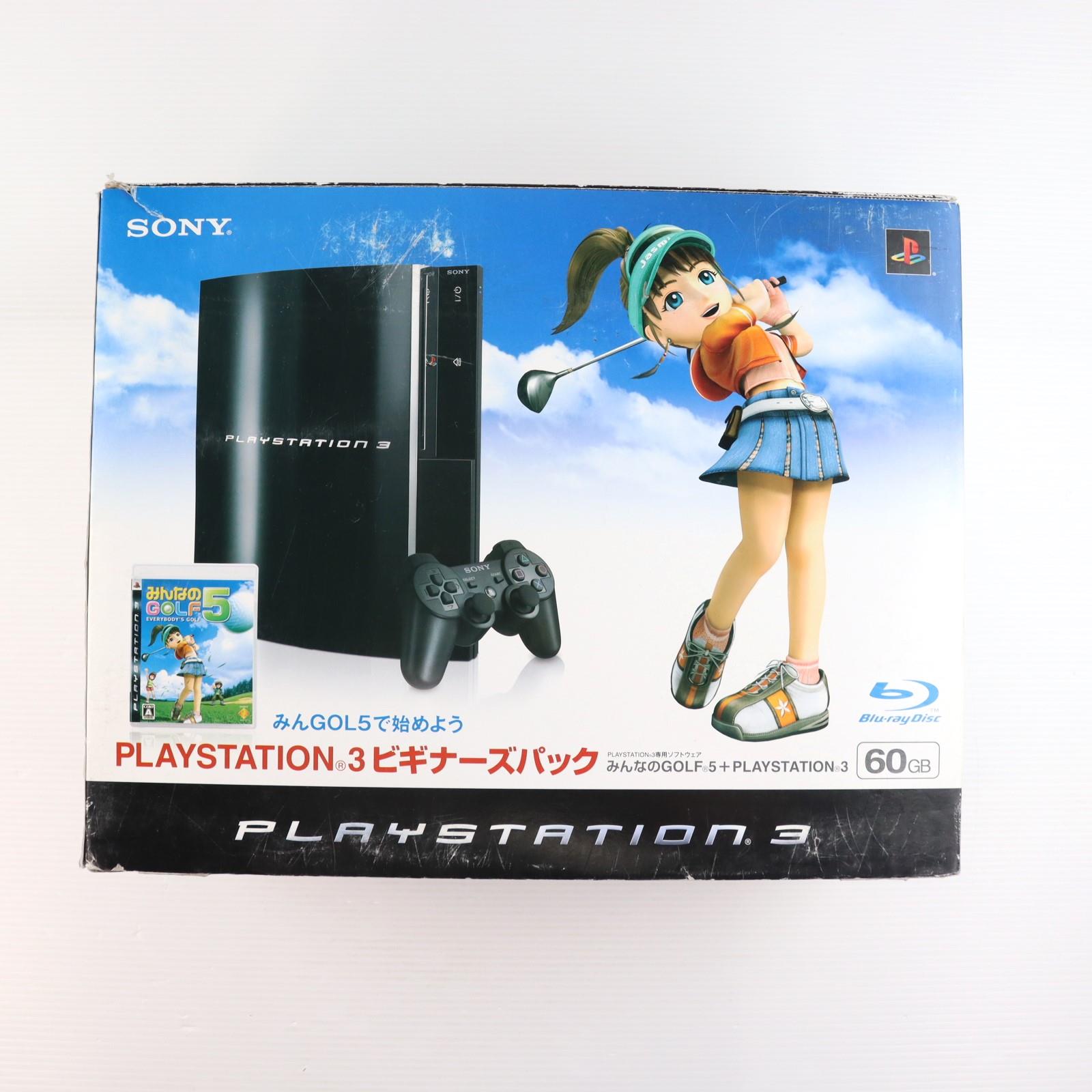 【中古即納】[PS3] (本体) PlayStation 3(プレイステーション3) みんなのGOLF5 ビギナーズパック HDD60GB SCE(CECH-AMG)(20070726)