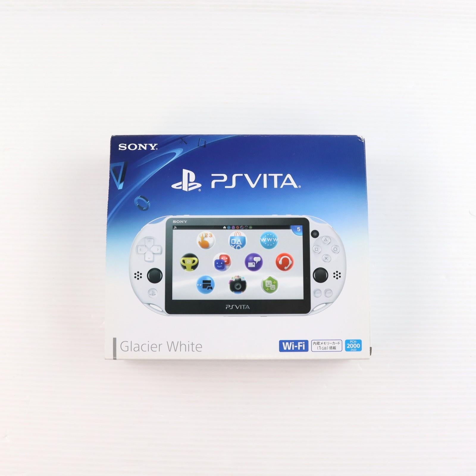 【中古即納】[PSVita] (本体) PlayStation Vita(プレイステーション ヴィータ) Wi-Fiモデル グレイシャー・ホワイト SCE(PCH-2000ZA22)(20150917)