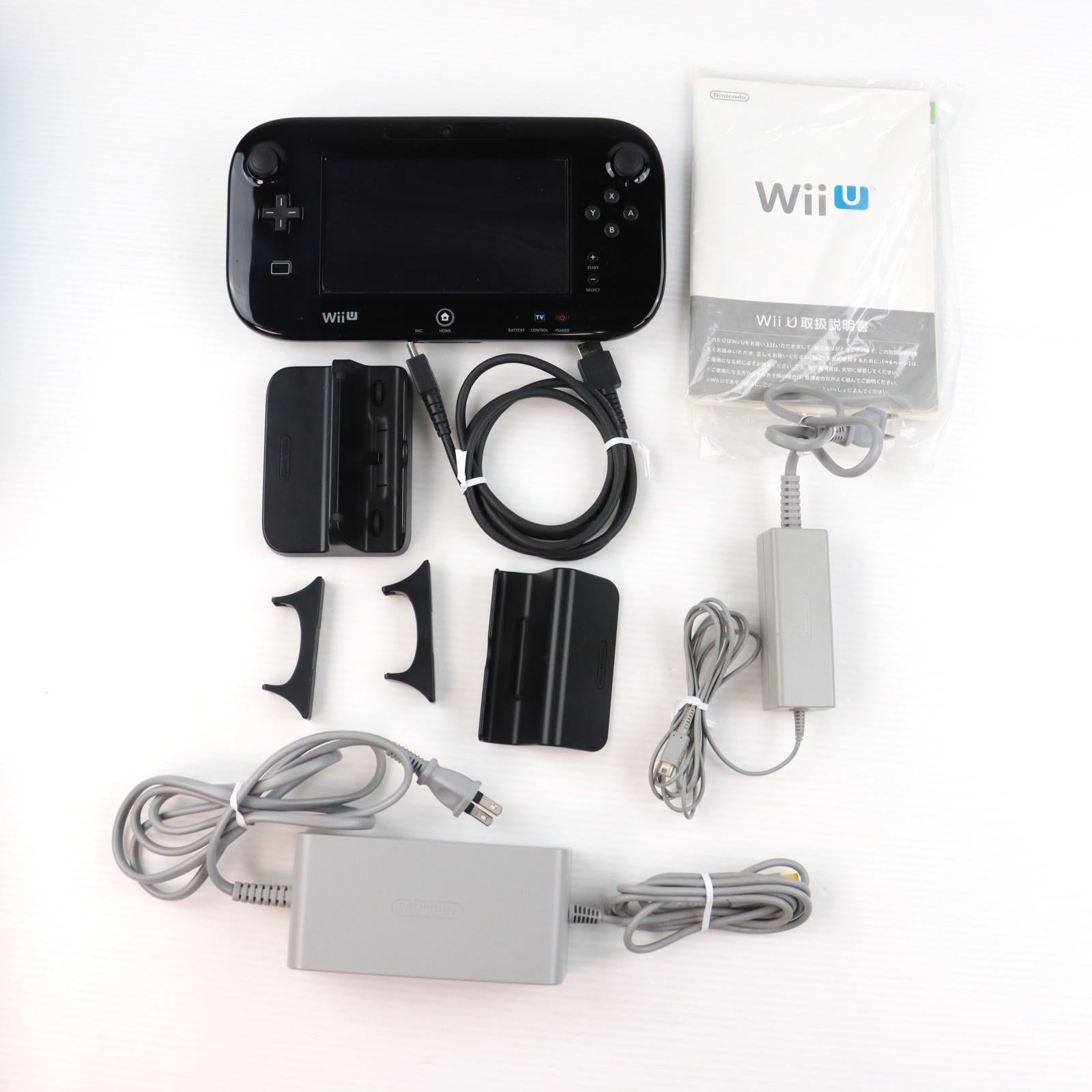 【中古即納】[WiiU] (本体) Wii U プレミアムセット 黒 PREMIUM SET kuro(本体メモリー32GB) 任天堂(WUP-S-KAFC)(20121208)