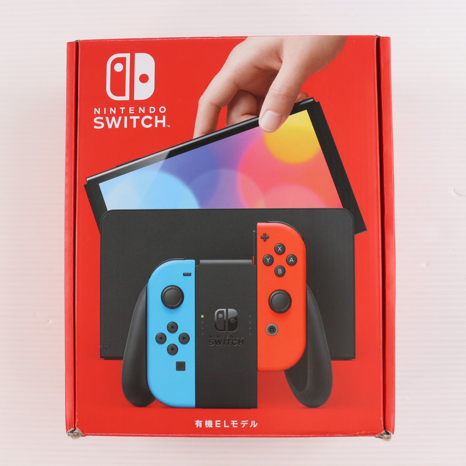 【中古即納】[Switch] (本体) Nintendo Switch(ニンテンドースイッチ) 有機ELモデル Joy-Con(L) ネオンブルー/R ネオンレッド 任天堂(HEG-S-KABAA)(20211008)