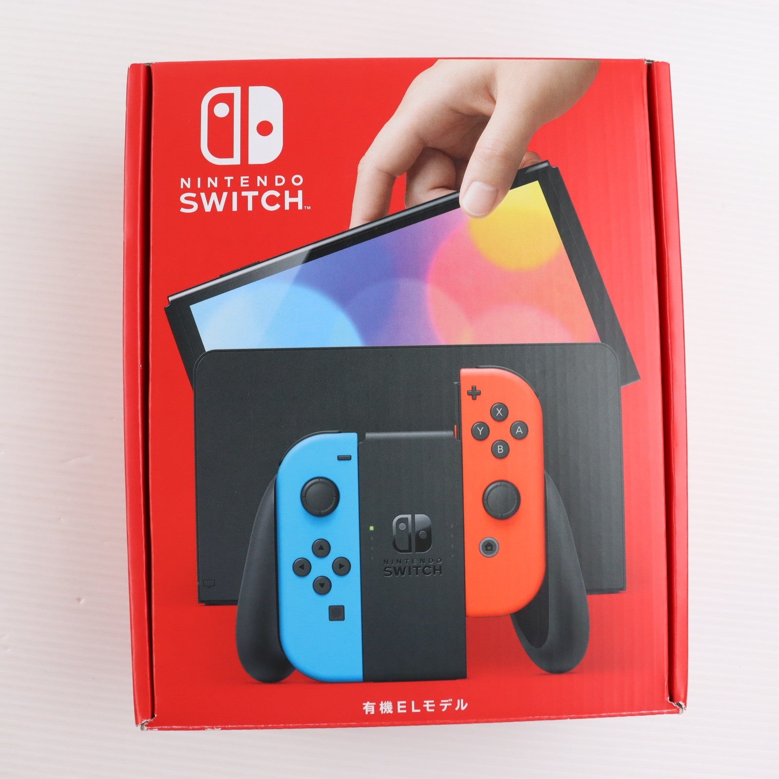 【中古即納】[Switch] (本体) Nintendo Switch(ニンテンドースイッチ) 有機ELモデル Joy-Con(L) ネオンブルー/R ネオンレッド 任天堂(HEG-S-KABAA)(20211008)
