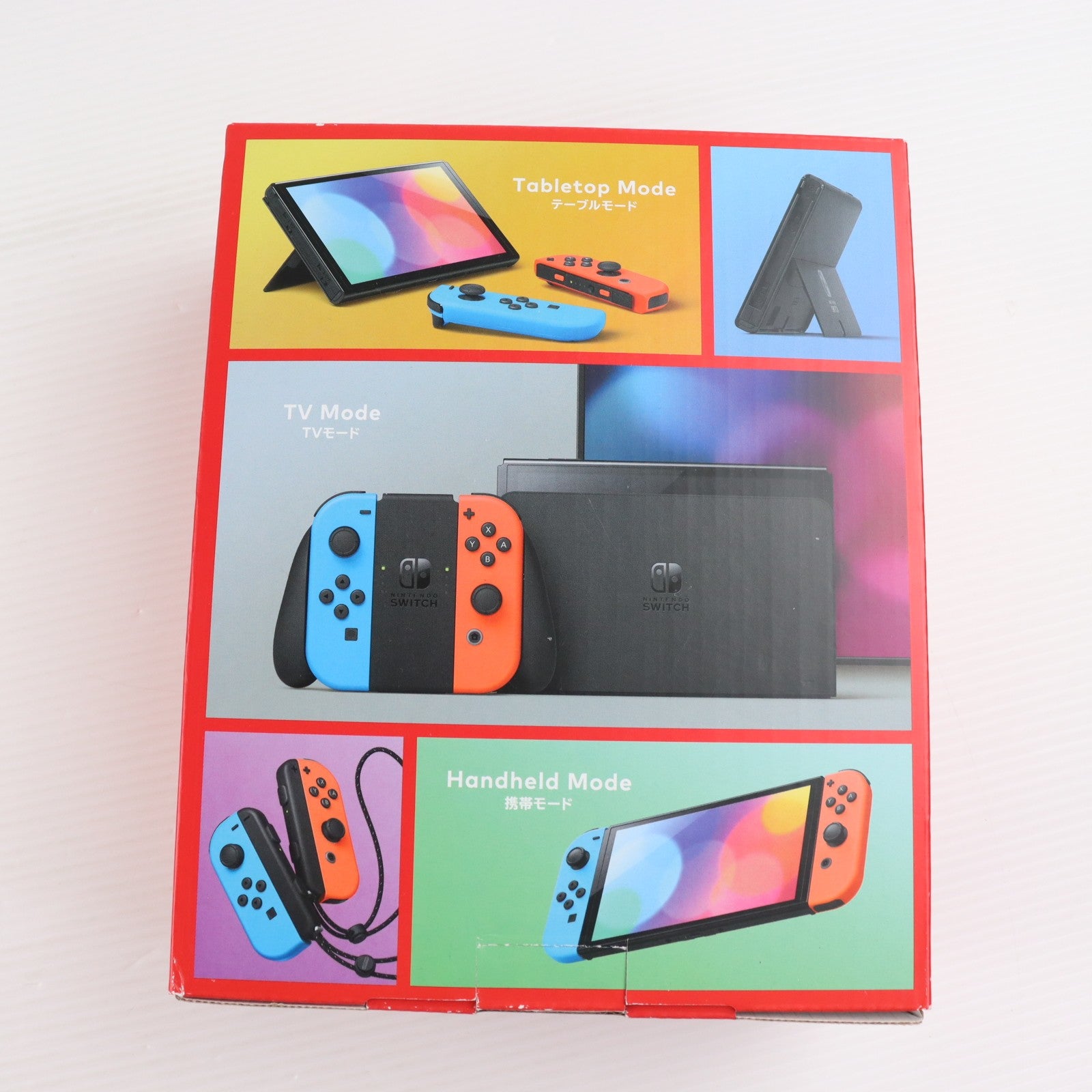 【中古即納】[Switch] (本体) Nintendo Switch(ニンテンドースイッチ) 有機ELモデル Joy-Con(L) ネオンブルー/R ネオンレッド 任天堂(HEG-S-KABAA)(20211008)