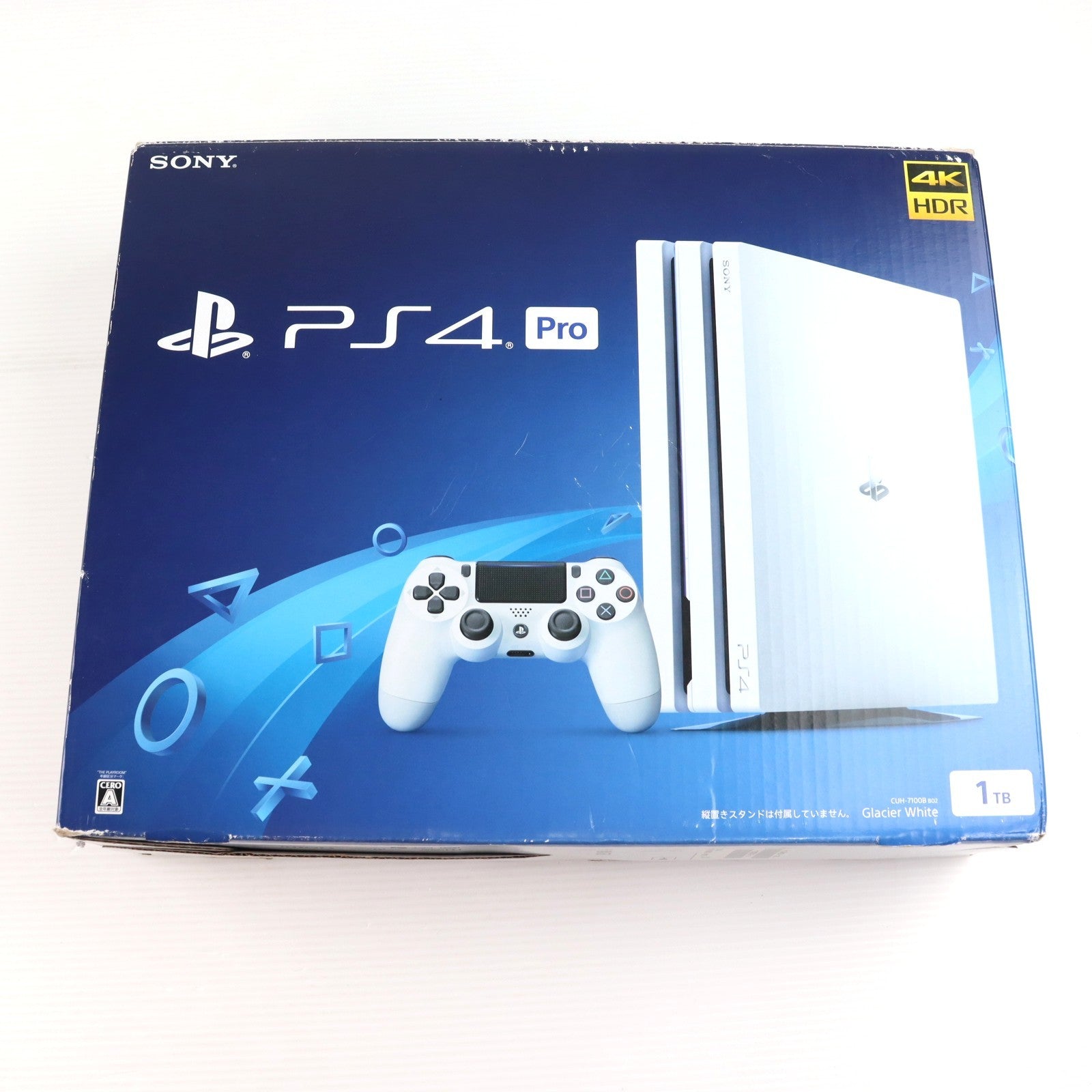 【中古即納】[PS4] (本体) PlayStation 4 Pro(プレイステーション4 プロ) グレイシャー・ホワイト 1TB SIE(CUH-7100BB02)(20180308)