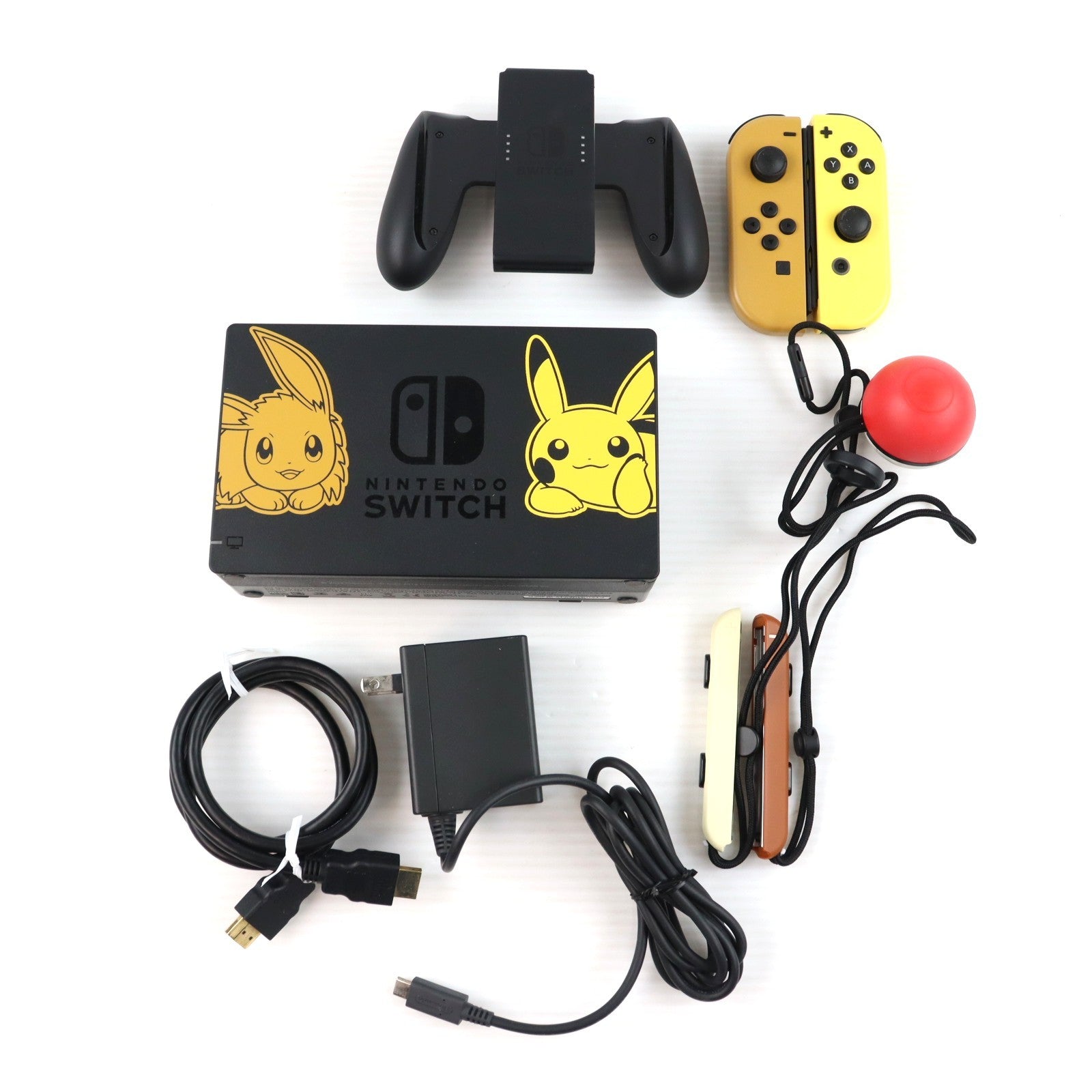 【中古即納】[Switch] (本体)(ソフト無し) Nintendo Switch(ニンテンドースイッチ) ポケットモンスター Let's Go! ピカチュウセット(モンスターボール Plus付き) 任天堂(HAC-S-KFAGA)(20181116)