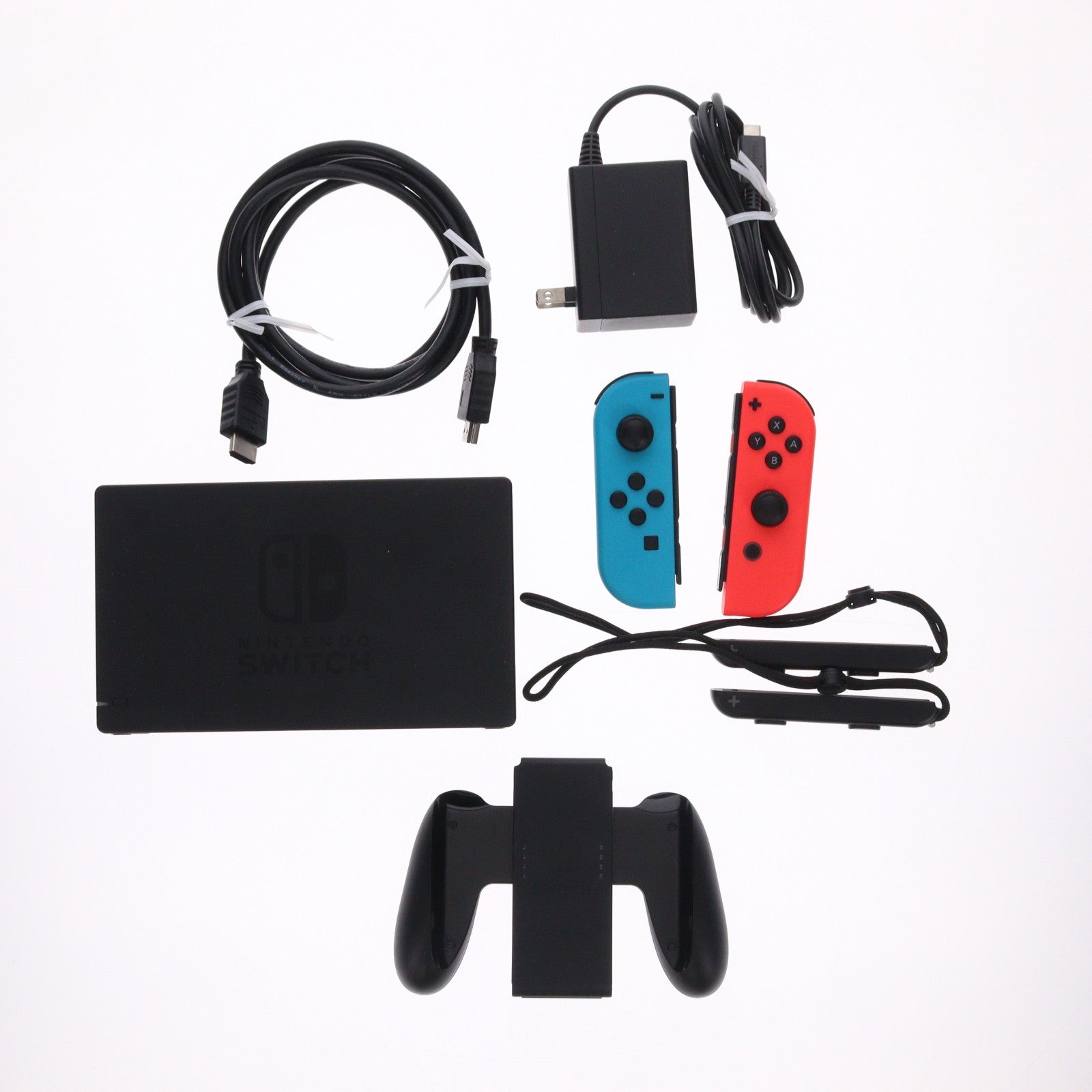 【中古即納】[Switch] (本体) Nintendo Switch(ニンテンドースイッチ) Joy-Con(L) ネオンブルー/R ネオンレッド 任天堂(HAC-S-KABAA)(20170303)