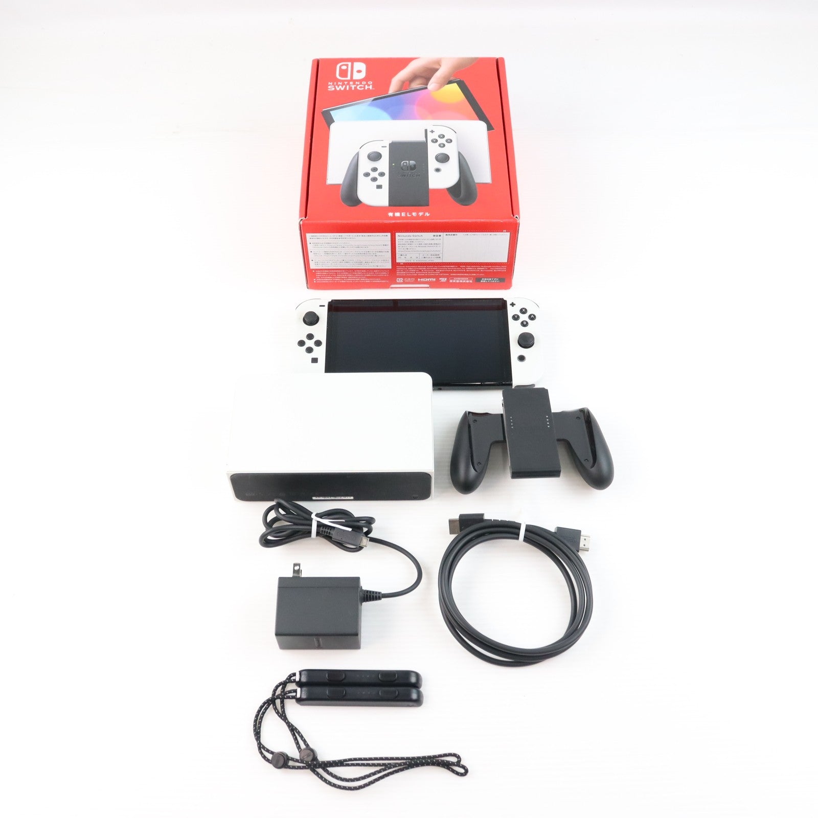 【中古即納】[Switch] (本体) Nintendo Switch(ニンテンドースイッチ) 有機ELモデル Joy-Con(L)/R ホワイト 任天堂(HEG-S-KAAAA)(20211008)