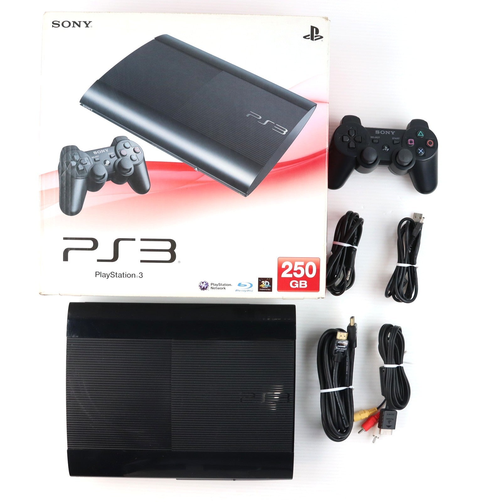 【中古即納】[PS3] (本体) PlayStation 3(プレイステーション3) チャコール・ブラック HDD250GB SCE(CECH-4200B)(20130831)