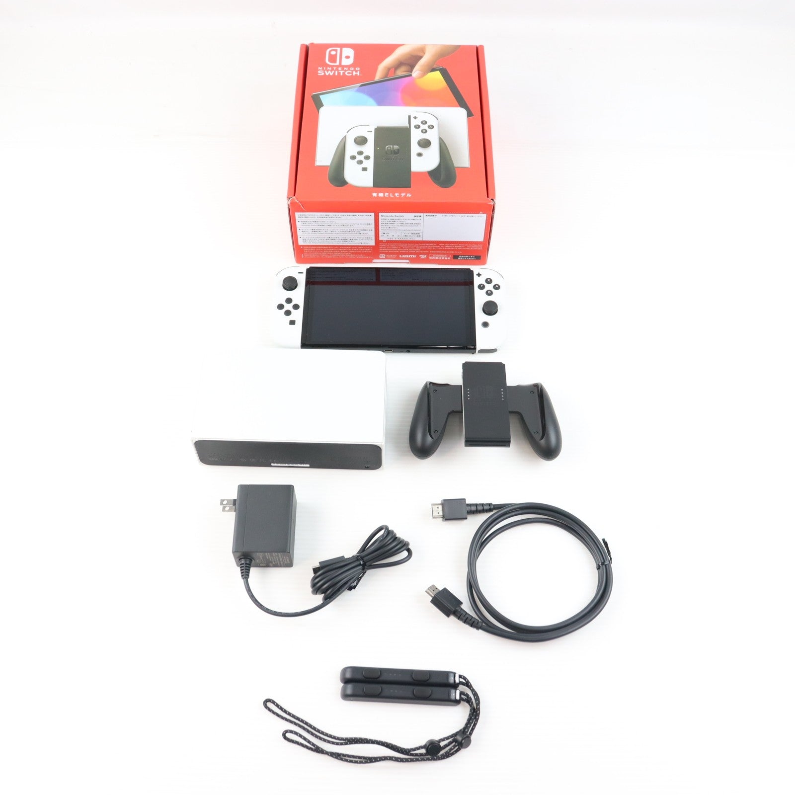 【中古即納】[Switch] (本体) Nintendo Switch(ニンテンドースイッチ) 有機ELモデル Joy-Con(L)/R ホワイト 任天堂(HEG-S-KAAAA)(20211008)