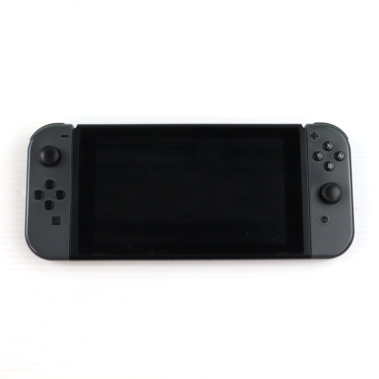 【中古即納】[Switch] (本体) マイニンテンドーストア限定 Nintendo Switchカスタマイズ Joy-Con(L)/R グレー Joy-Conストラップ ブラック 任天堂(HAC-S-KAAAA)(20170303)