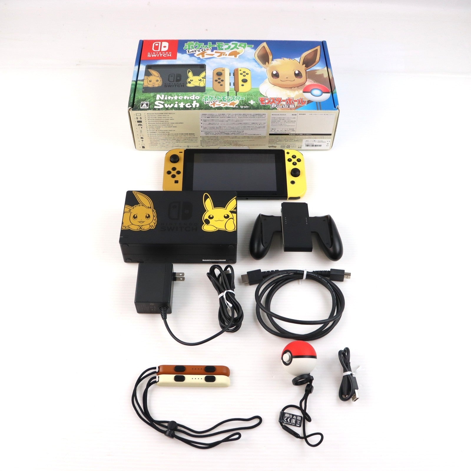 【中古即納】[Switch] (本体)(ソフト無し) Nintendo Switch(ニンテンドースイッチ) ポケットモンスター Let's Go! イーブイセット(モンスターボール Plus付き) 任天堂(HAC-S-KFAGB)(20181116)