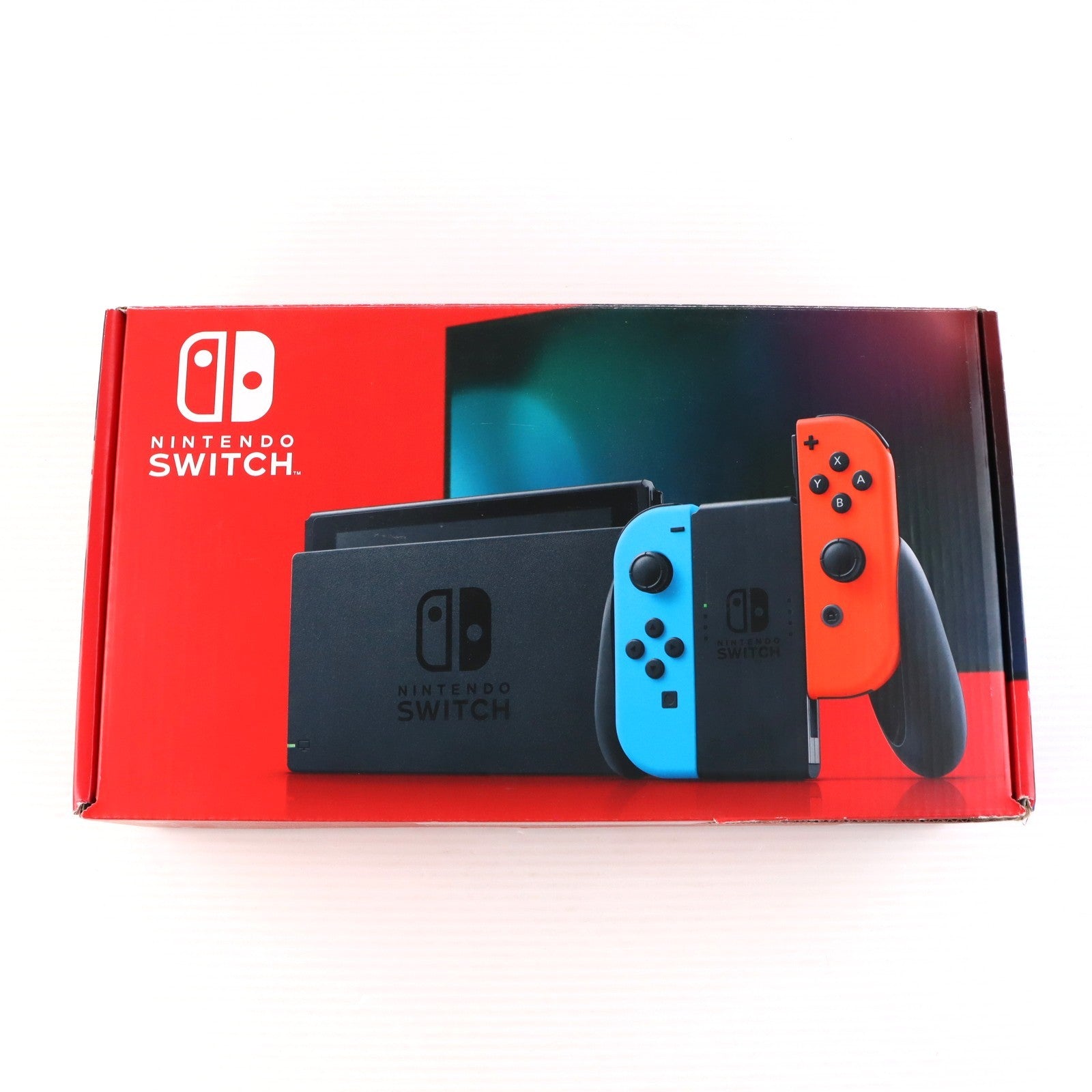 【中古即納】[Switch] (本体) Nintendo Switch(ニンテンドースイッチ) Joy-Con(L) ネオンブルー/(R) ネオンレッド 任天堂(HAD-S-KABAA)(20190830)