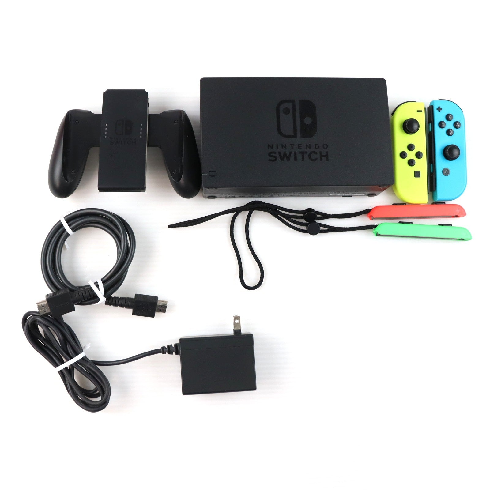 【中古即納】[Switch] (本体) マイニンテンドーストア限定 Nintendo Switch(ニンテンドースイッチ) カスタマイズ Joy-Con(L) ネオンイエロー/(R) ネオンブルー Joy-Conストラップ(L) ネオングリーン/(R) ネオンピンク 任天堂(HAC-S-KAY)(20170303)