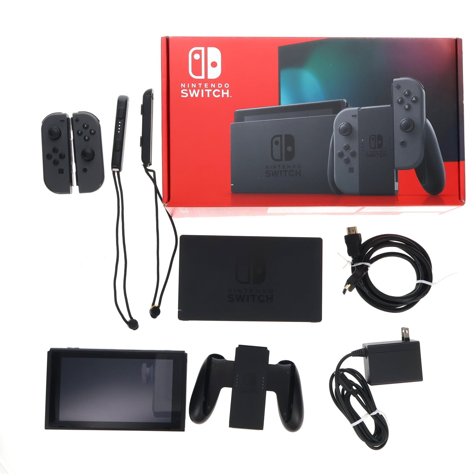 【中古即納】[Switch] (本体) Nintendo Switch(ニンテンドースイッチ) Joy-Con(L)/R グレー 任天堂(HAD-S-KAAAA)(20190830)