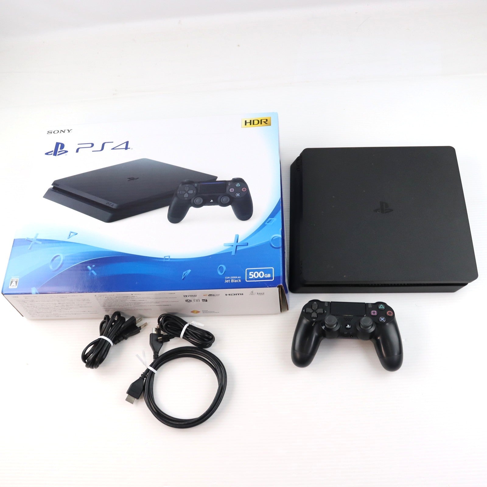 【中古即納】[PS4] (本体) PlayStation 4(プレイステーション4) ジェット・ブラック HDD500GB SIE(CUH-2200AB01)(20180702)