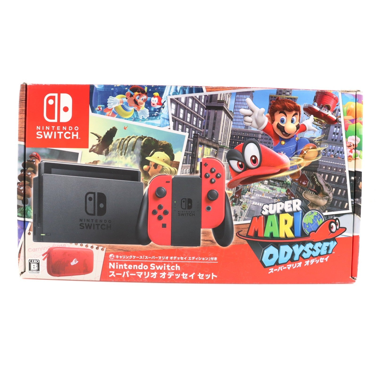 【中古即納】[Switch] (本体)(保護フィルム無し) Nintendo Switch(ニンテンドースイッチ) スーパーマリオ オデッセイセット 任天堂(HAC-S-KADEE)(20171027)