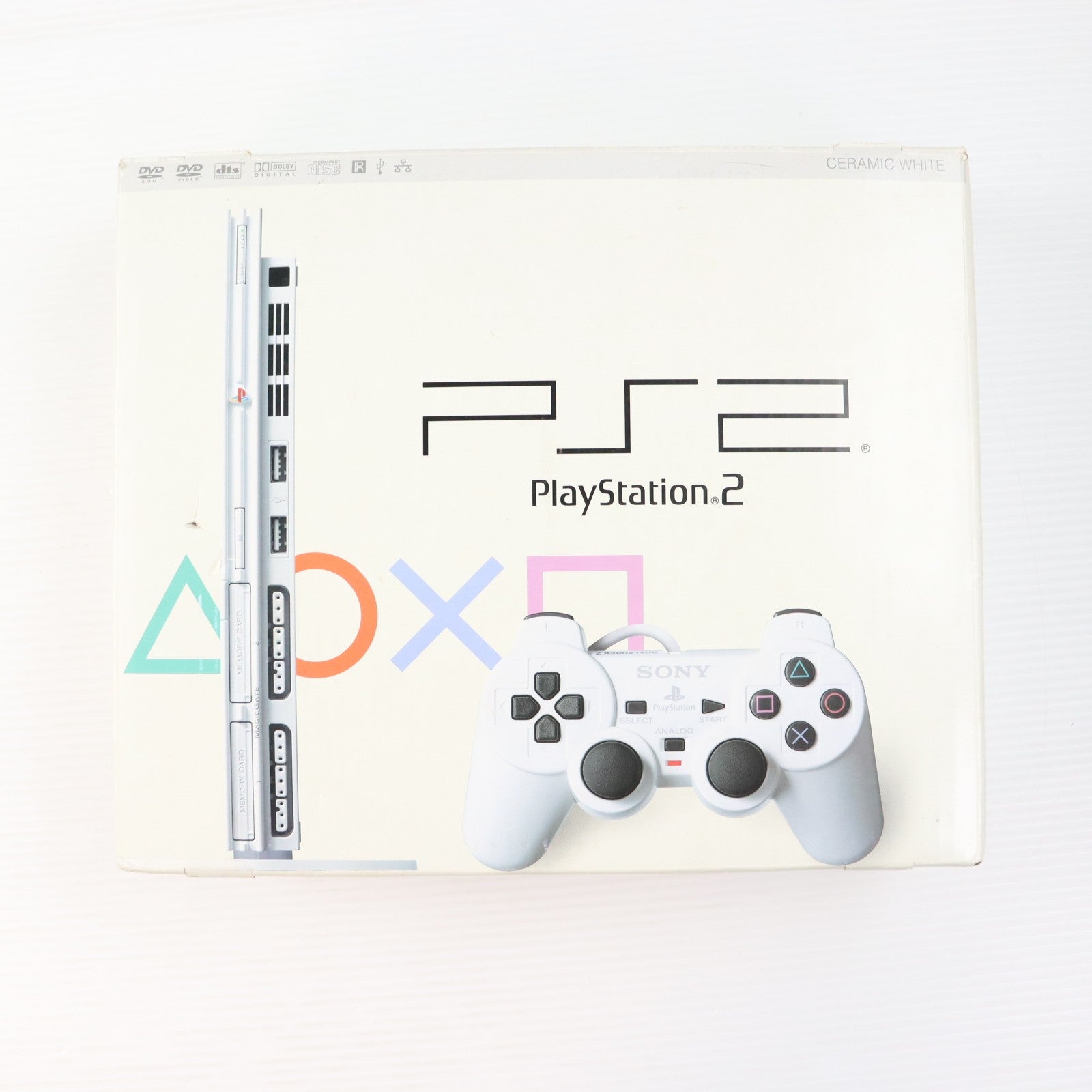 【中古即納】[PS2] (本体) プレイステーション2 PlayStation2 セラミック・ホワイト SCE(SCPH-77000CW)(20060915)