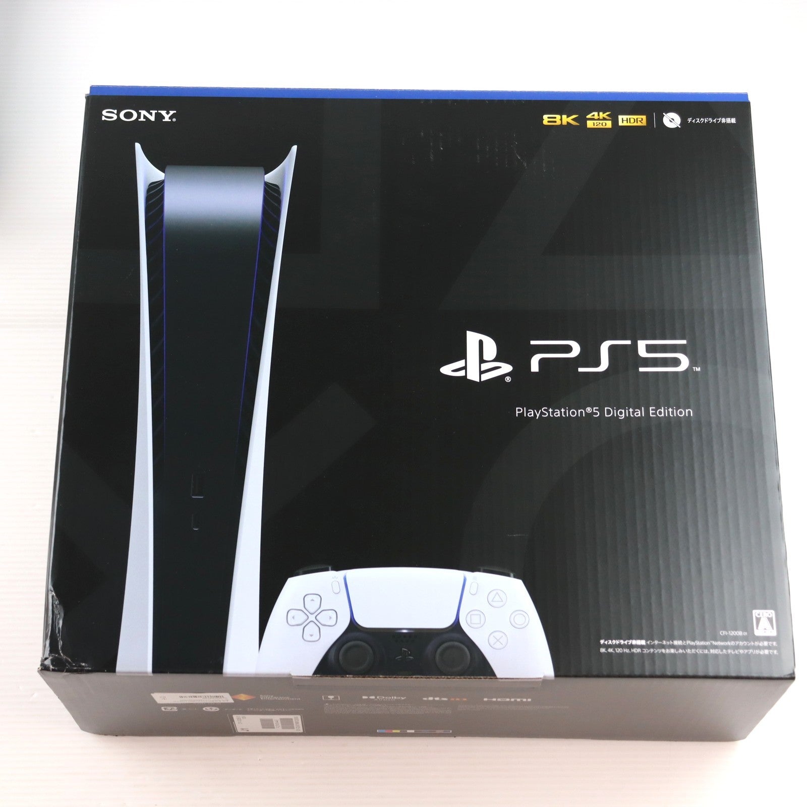 【中古即納】[PS5] (本体)(未使用) PlayStation 5(プレイステーション5) デジタル・エディション SIE(CFI-1200B01)(20220915)