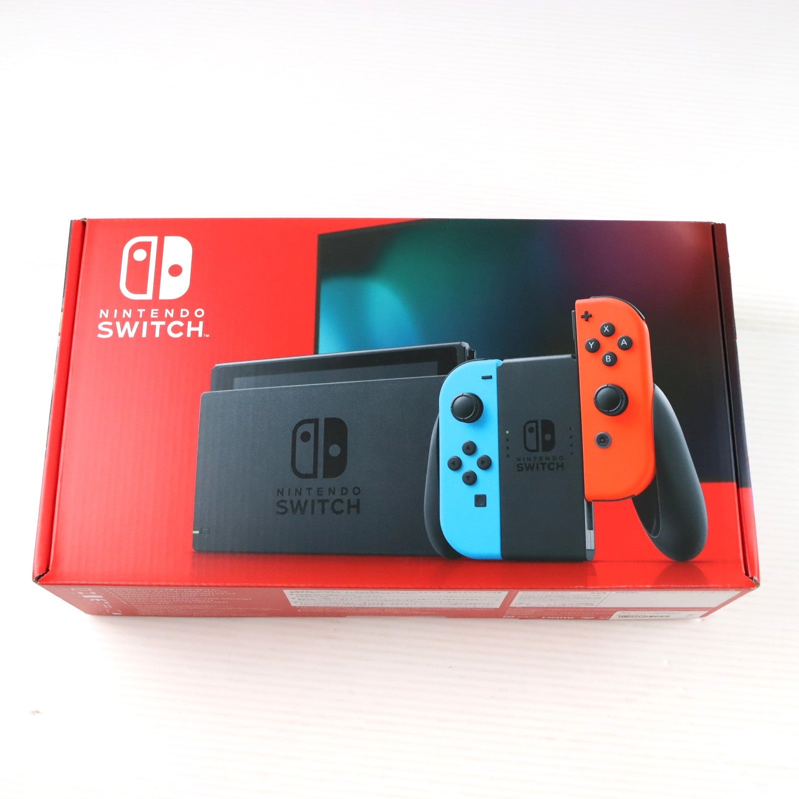 【中古即納】[Switch] (本体) Nintendo Switch(ニンテンドースイッチ) Joy-Con(L) ネオンブルー/(R) ネオンレッド 任天堂(HAD-S-KABAA)(20190830)