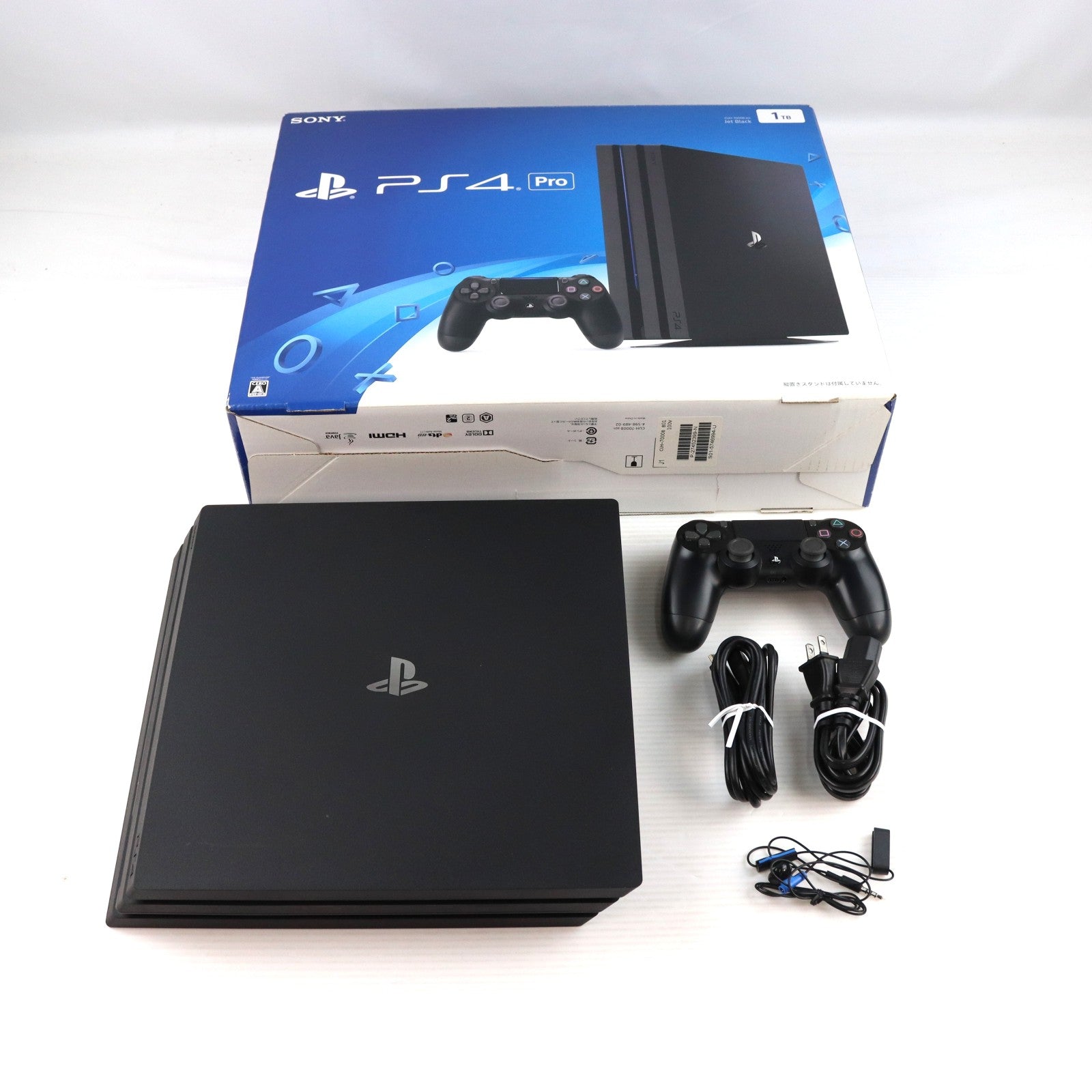 【中古即納】[PS4] (本体) PlayStation 4 Pro(プレイステーション4 プロ) ジェット・ブラック 1TB SIE(CUH-7000BB01)(20161110)