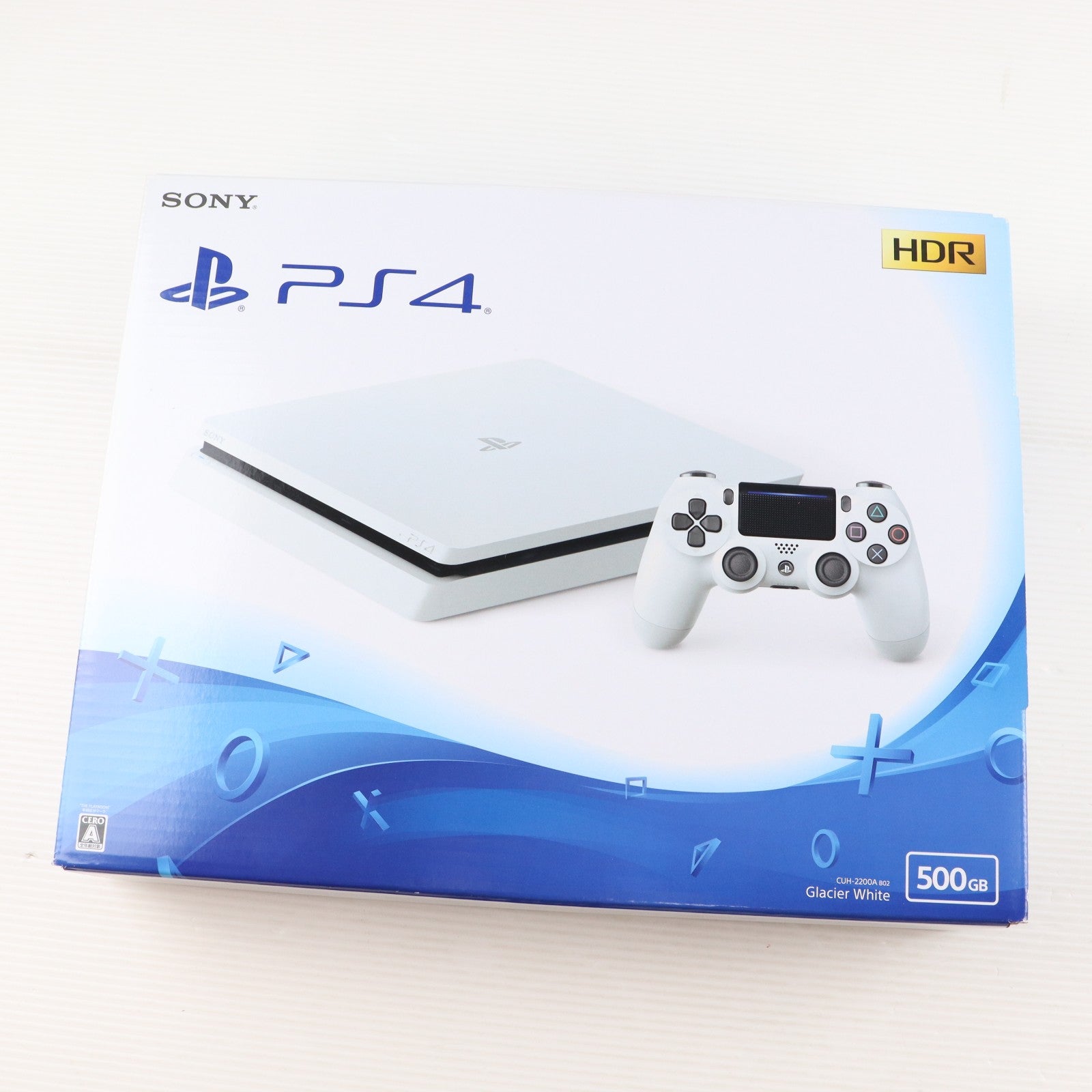 【中古即納】[PS4] (本体) PlayStation 4(プレイステーション4) グレイシャー・ホワイト 500GB SIE(CUH-2000AB02)(20170223)