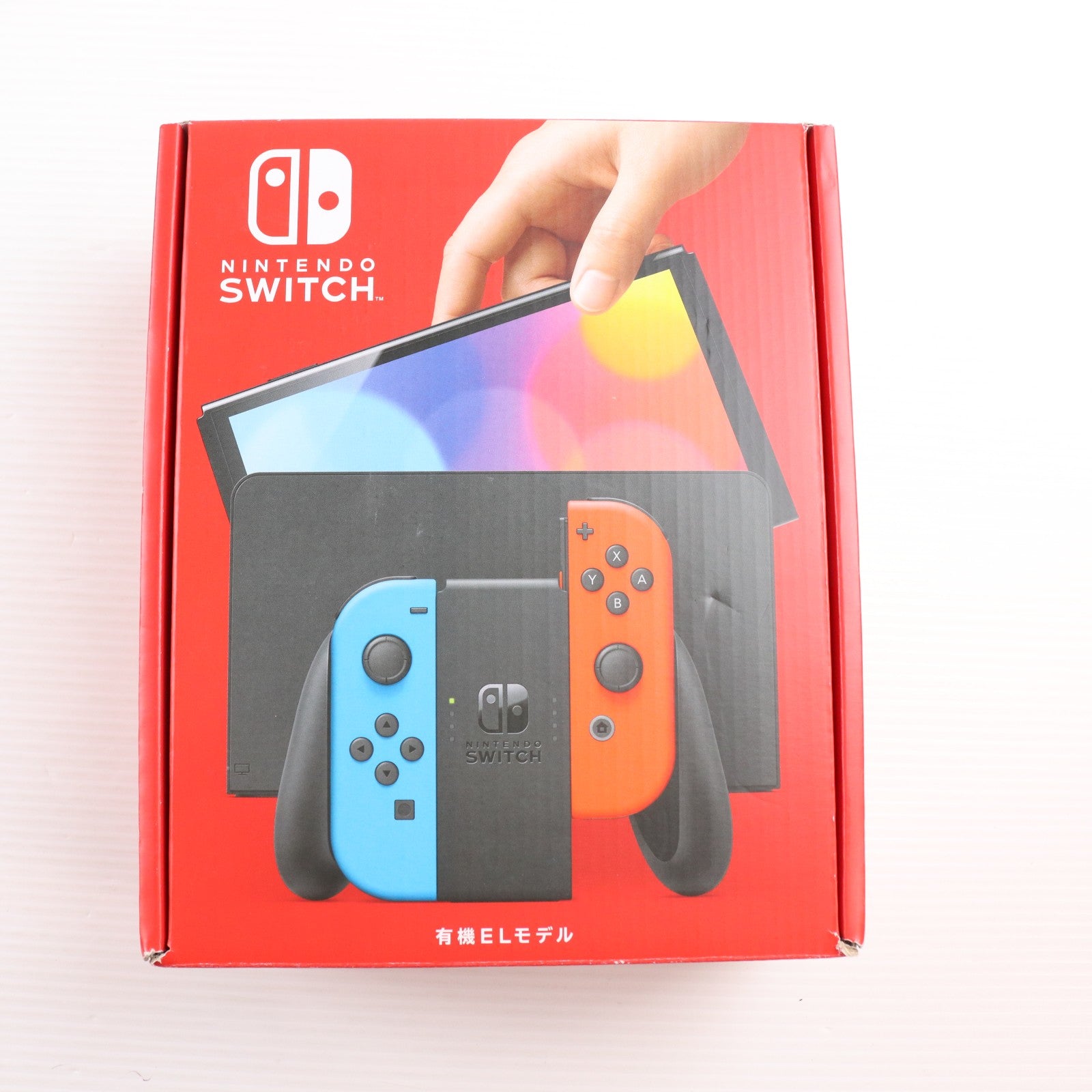 【中古即納】[Switch] (本体) Nintendo Switch(ニンテンドースイッチ) 有機ELモデル Joy-Con(L) ネオンブルー/R ネオンレッド 任天堂(HEG-S-KABAA)(20211008)