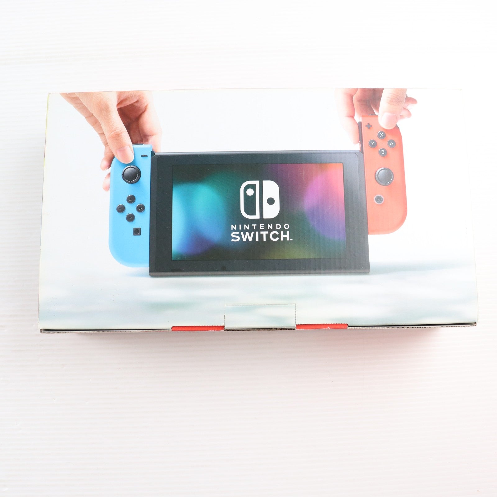 【中古即納】[Switch] (本体) Nintendo Switch(ニンテンドースイッチ) Joy-Con(L) ネオンブルー/R ネオンレッド 任天堂(HAD-S-KABAH)(20190830)