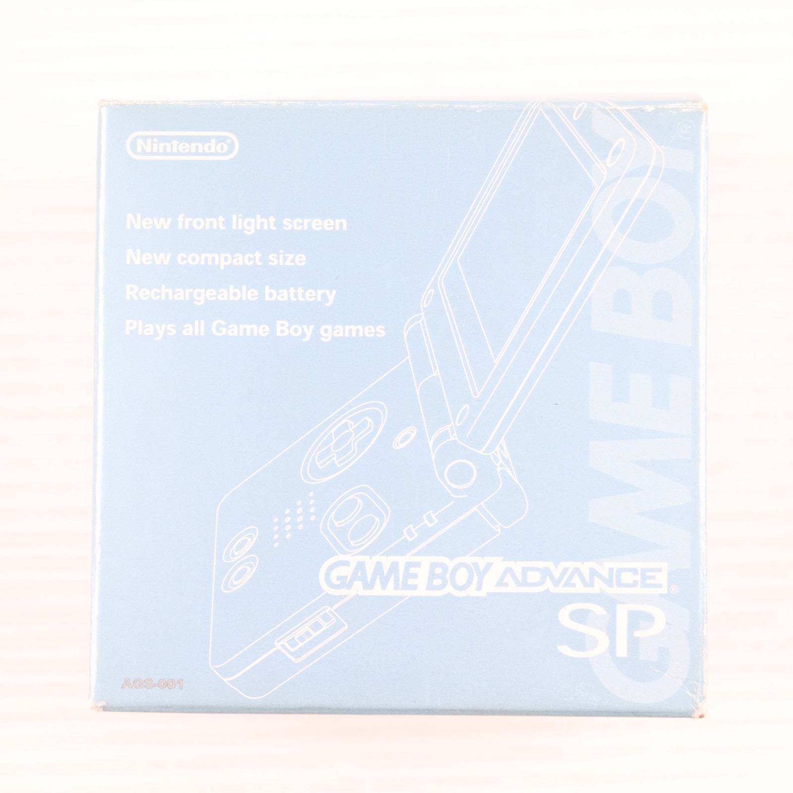 【中古即納】[GBA] (本体) GAMEBOY ADVANCE SP(ゲームボーイアドバンスSP) パールブルー 任天堂(AGS-S-PBA)(20030905)