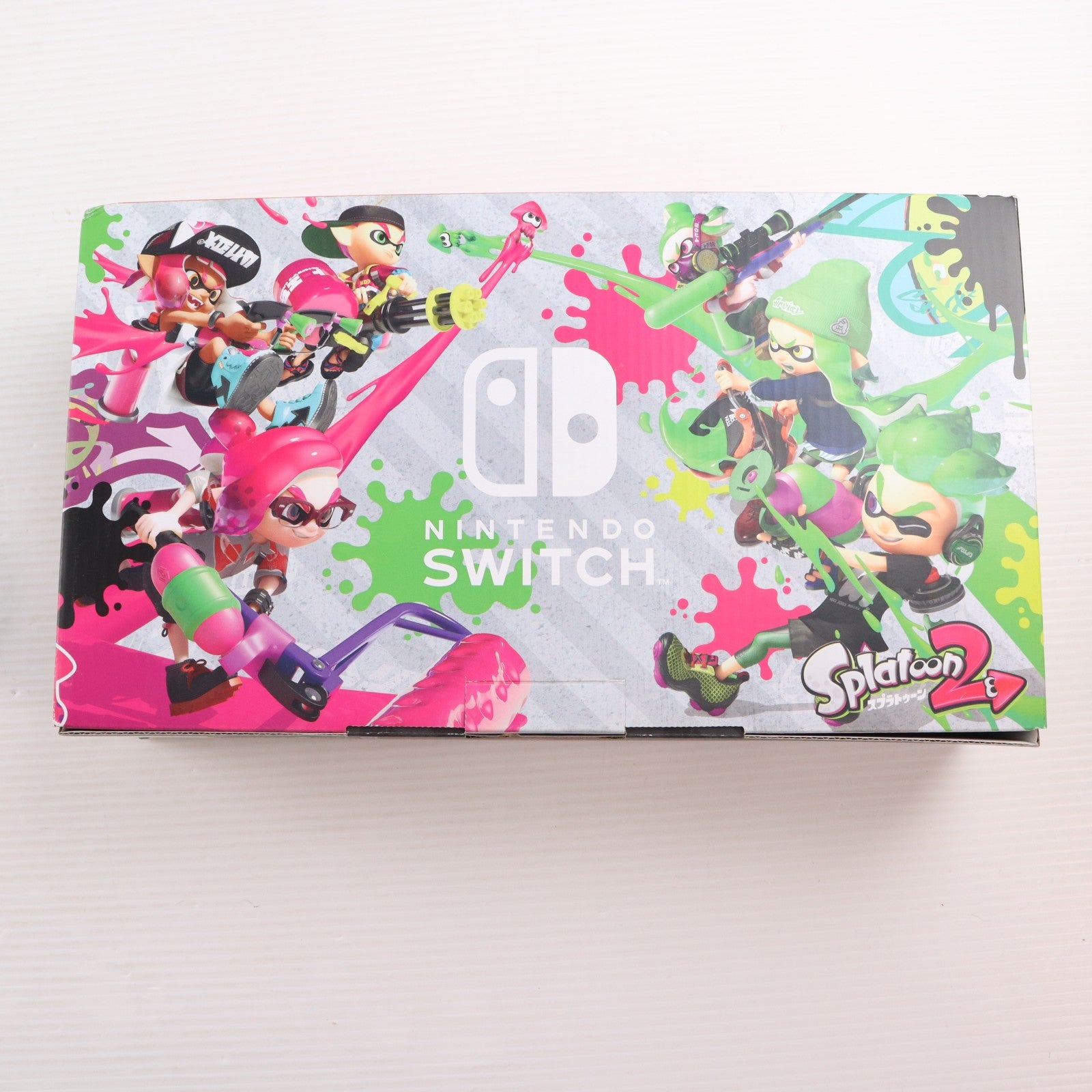 【中古即納】[Switch] (本体) ステッカー無し Nintendo Switch(ニンテンドースイッチ) スプラトゥーン2セット 任天堂(HAC-S-KACEA)(20170721)