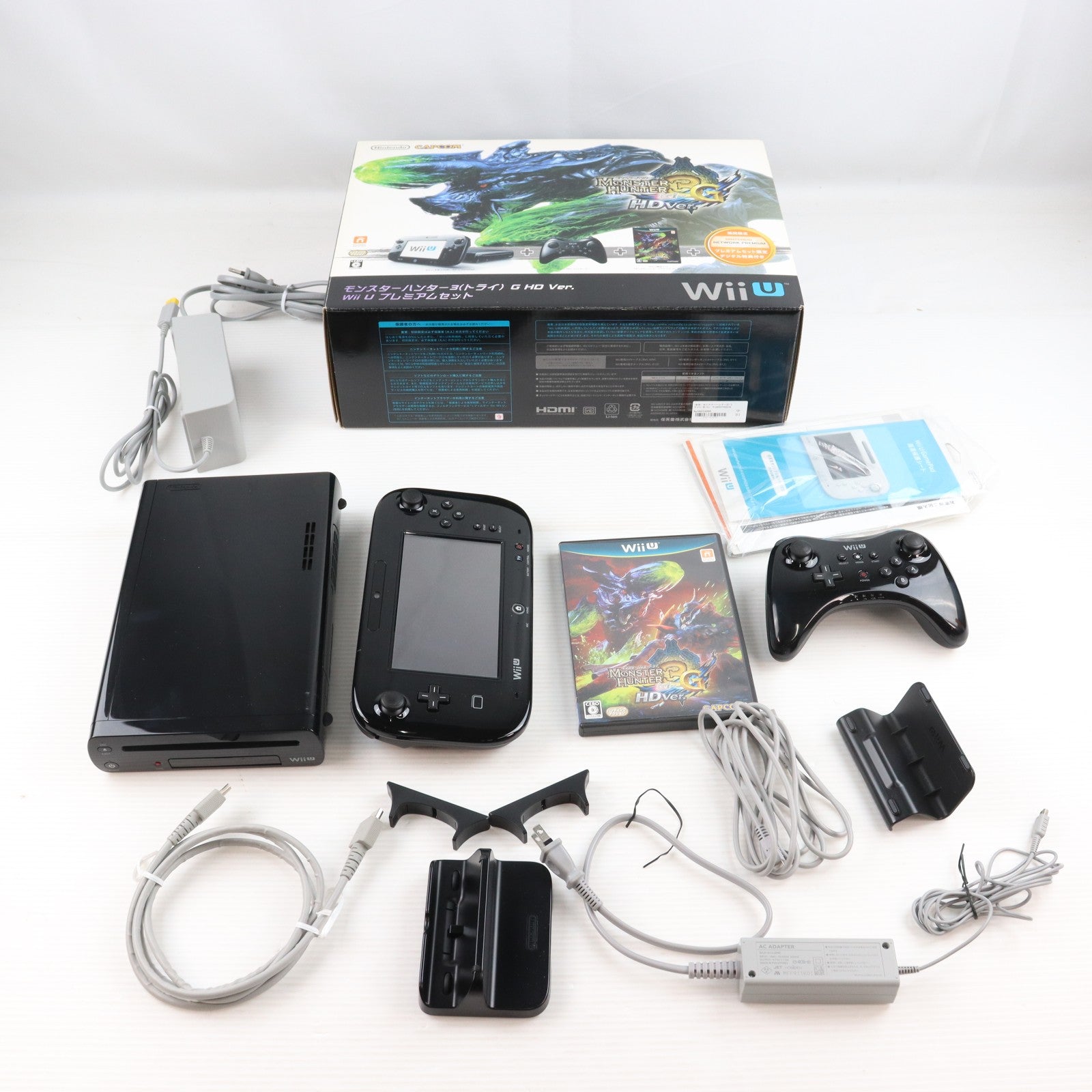 【中古即納】[WiiU] (本体) モンスターハンター3G(トライG) HD Ver. Wii U プレミアムセット 任天堂(WUP-S-KAFD)(20121208)