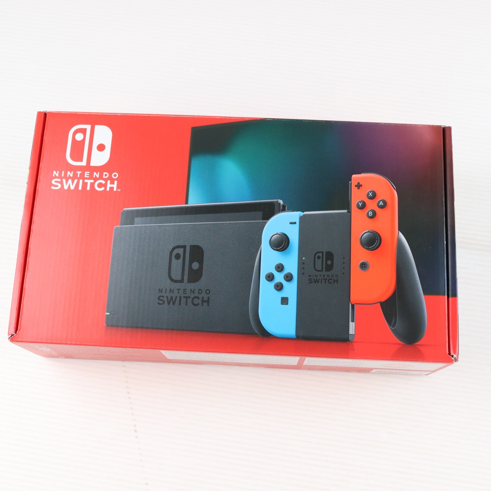 【中古即納】[Switch] (本体) Nintendo Switch(ニンテンドースイッチ) Joy-Con(L) ネオンブルー/R ネオンレッド 任天堂(HAD-S-KABAH)(20190830)