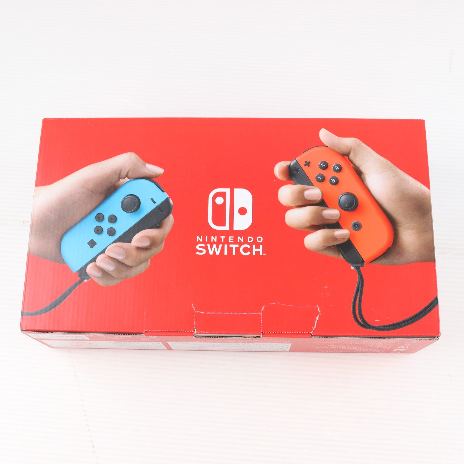 【中古即納】[Switch] (本体) Nintendo Switch(ニンテンドースイッチ) Joy-Con(L) ネオンブルー/R ネオンレッド 任天堂(HAD-S-KABAH)(20190830)