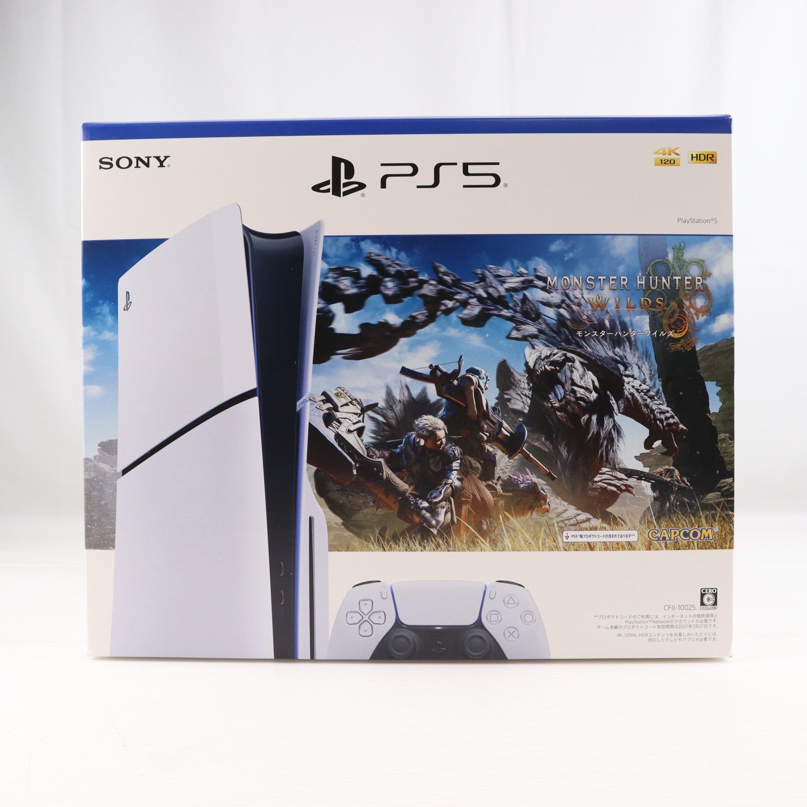 【中古即納】[PS5] (本体) PlayStation 5(プレイステーション5) モンスターハンターワイルズ 同梱版 SIE(CFIJ-10025)(20250228)