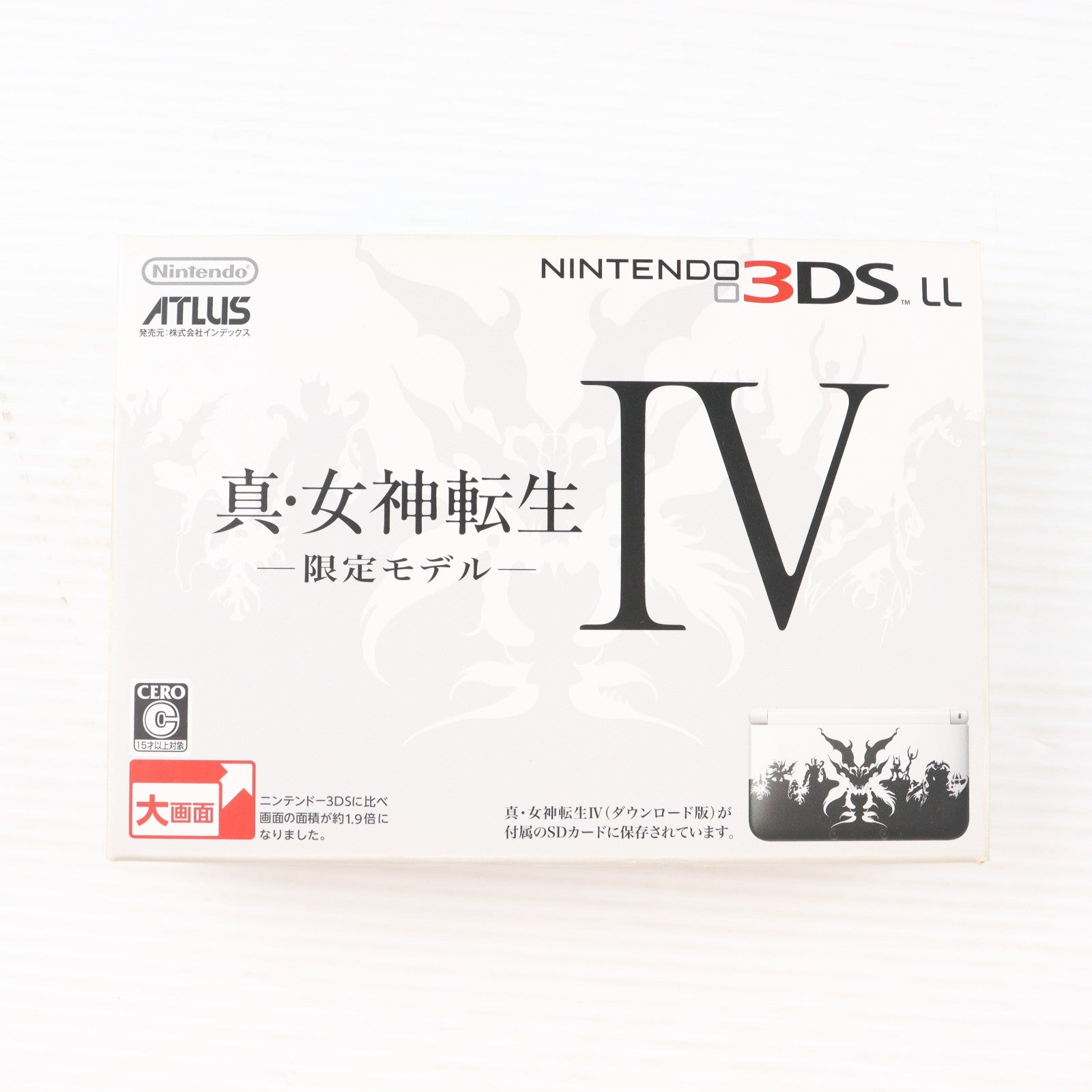 【中古即納】[3DS] (本体) 真・女神転生IV 限定モデル(ニンテンドー3DS LL限定本体同梱) アトラス(SPR-S-WDDM)(20130523)