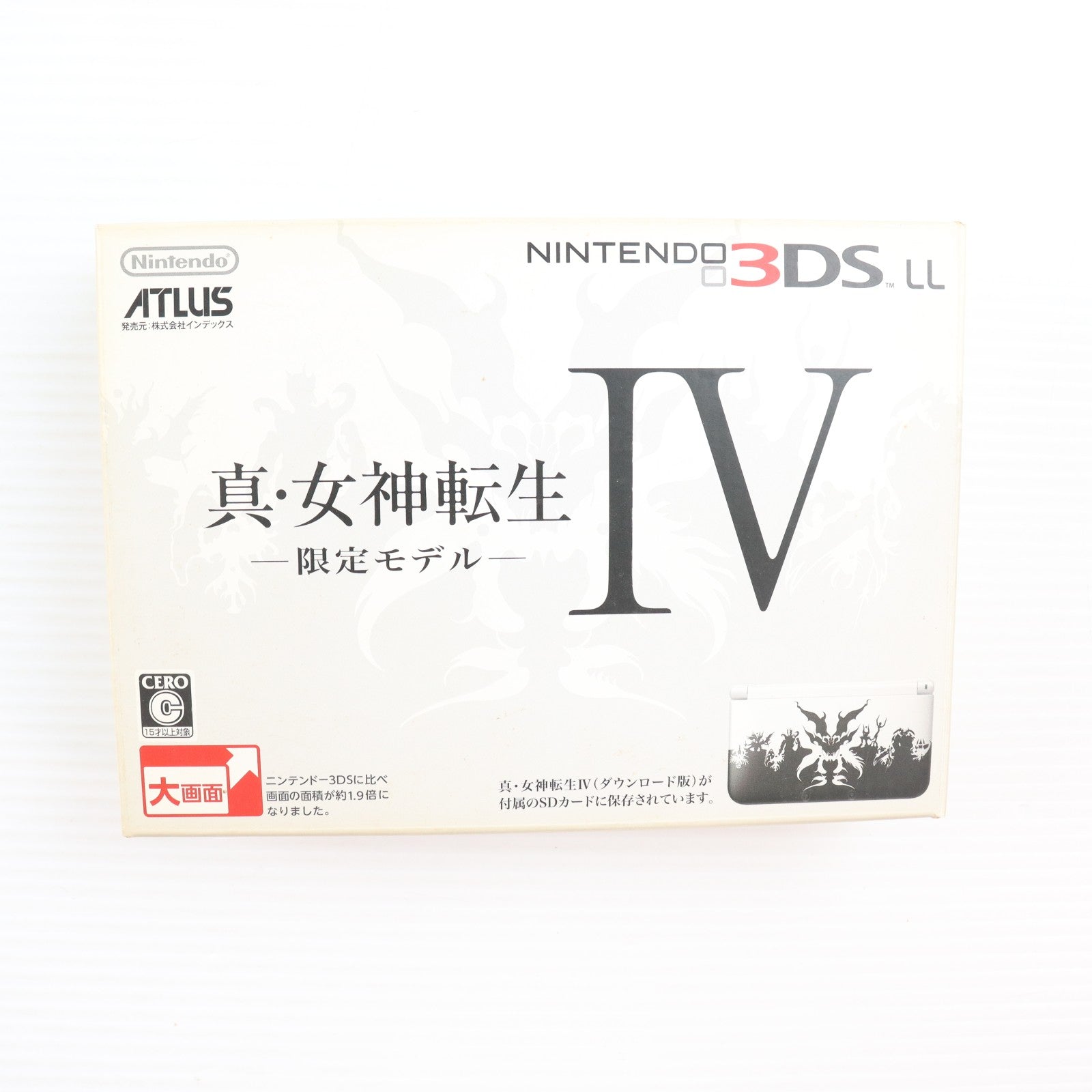 【中古即納】[3DS] (本体) 真・女神転生IV 限定モデル(ニンテンドー3DS LL限定本体同梱) アトラス(SPR-S-WDDM)(20130523)