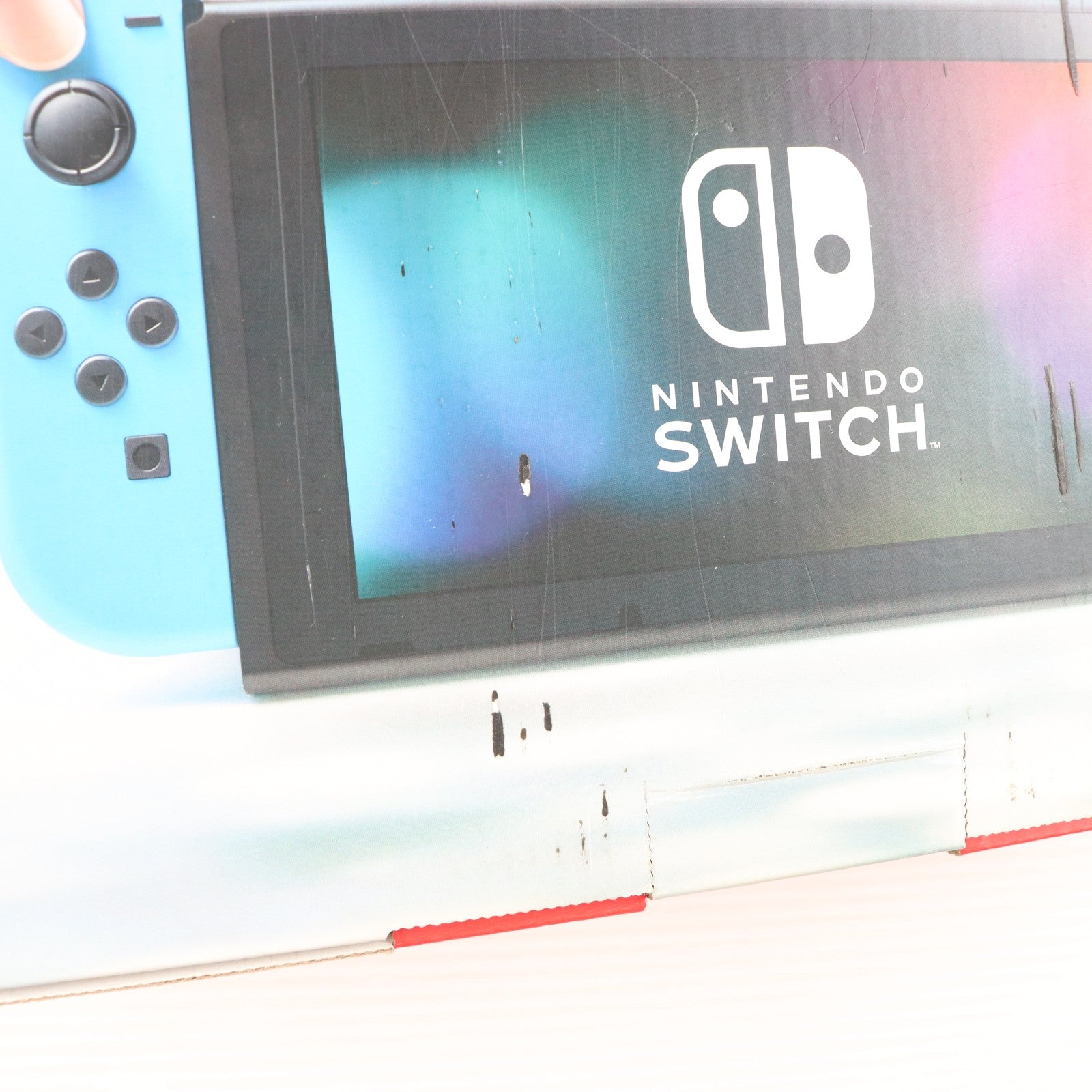 【中古即納】[Switch] (本体) Nintendo Switch(ニンテンドースイッチ) Joy-Con(L) ネオンブルー/R ネオンレッド 任天堂(HAC-S-KABAA)(20170303)