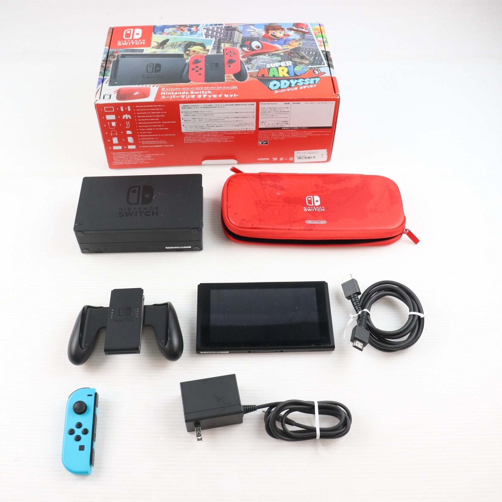【中古即納】[Switch] (本体) Nintendo Switch(ニンテンドースイッチ) スーパーマリオ オデッセイセット 任天堂(HAC-S-KADEE)(20171027)