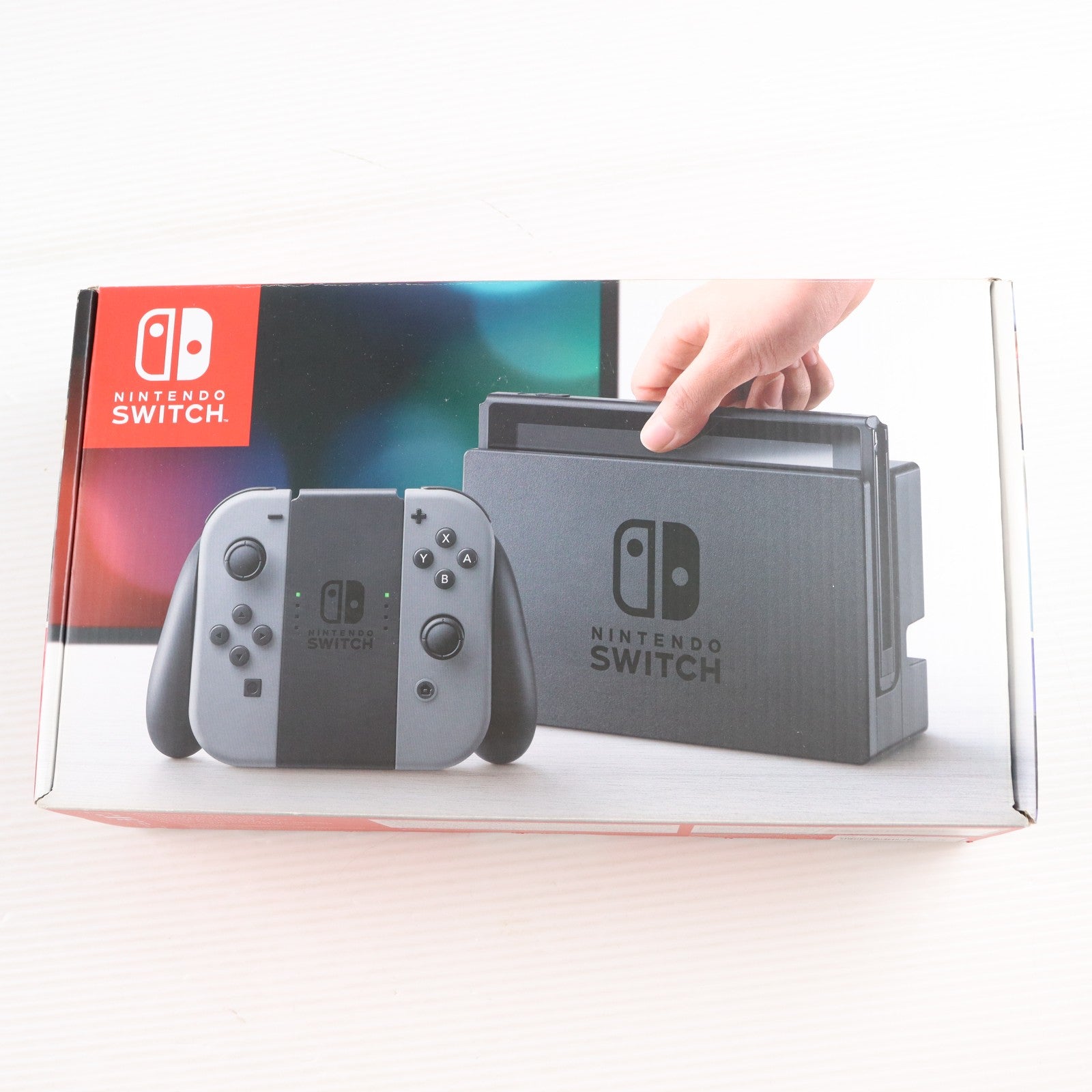 【中古即納】[Switch] (本体) Nintendo Switch(ニンテンドースイッチ) Joy-Con(L)/R グレー 任天堂(HAC-S-KAAAA)(20170303)