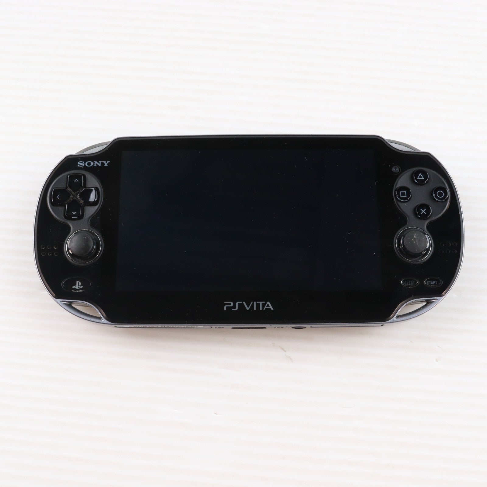 【中古即納】[PSVita] (本体) PlayStation Vita(プレイステーション ヴィータ) Wi-Fiモデル クリスタル・ブラック SCE(PCH-1000ZA01)(20111217)